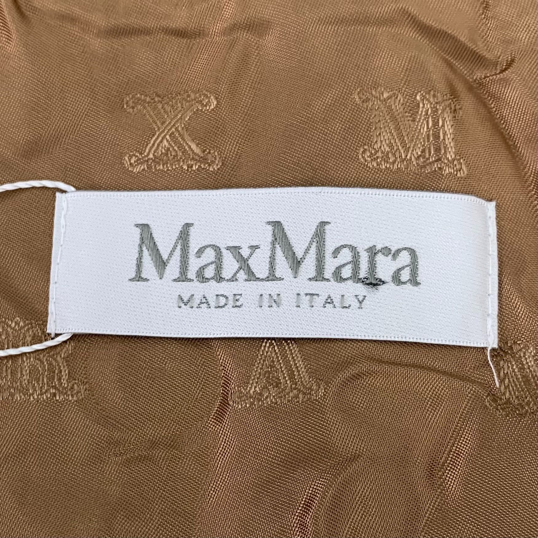 Max Mara MaxMara Womens Camel Wool & Viscose Blend Teddy Coat Size ONE SIZE - 7 Thumbnail