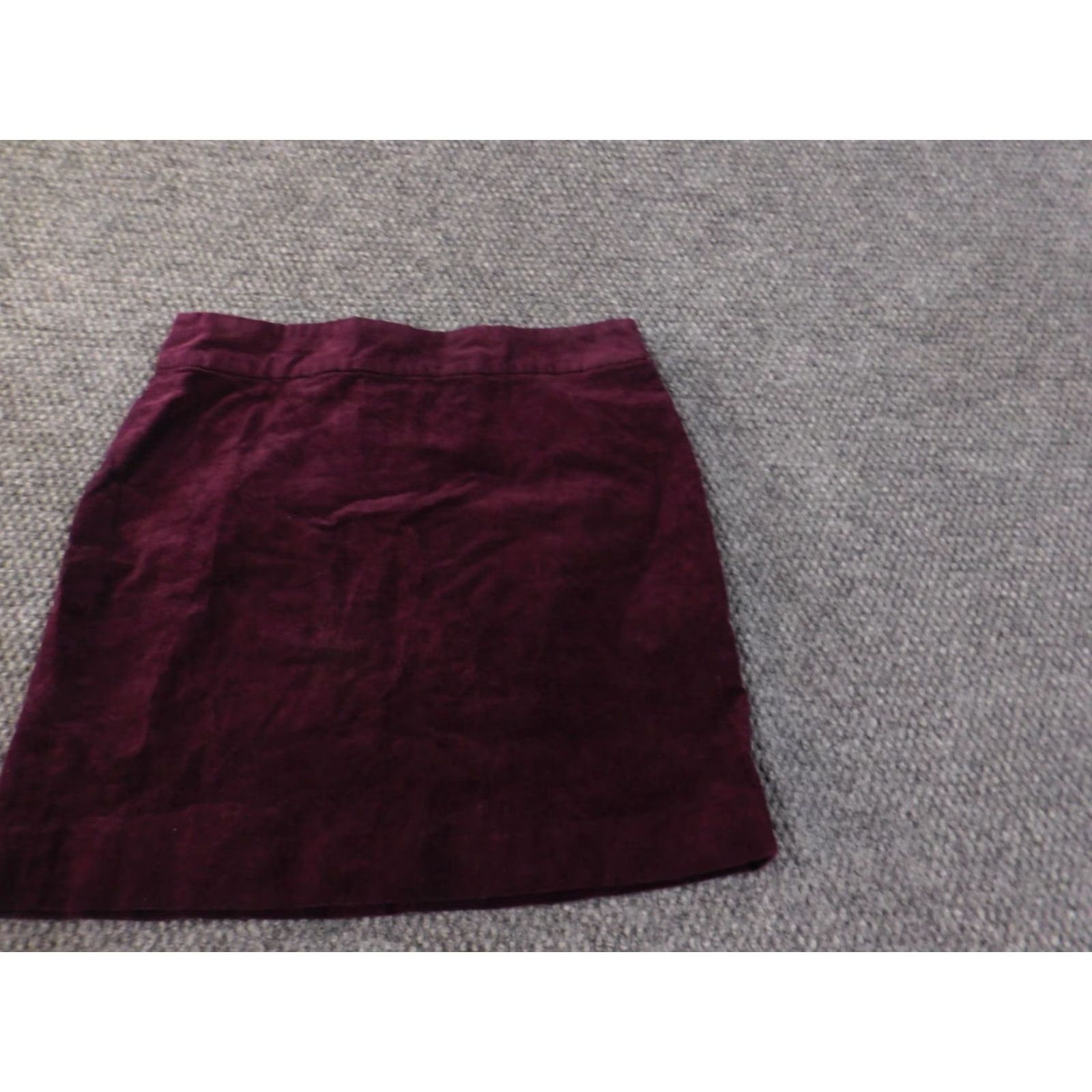 Banana Republic Banana Republic Skirt Womens A-Line Zip Stretch Cotton Purple Knee Length Business Casual 2 Regular High Rise Zipper Knit Knit Cotton Size 26" / US 2 / IT 38 - 2 Thumbnail
