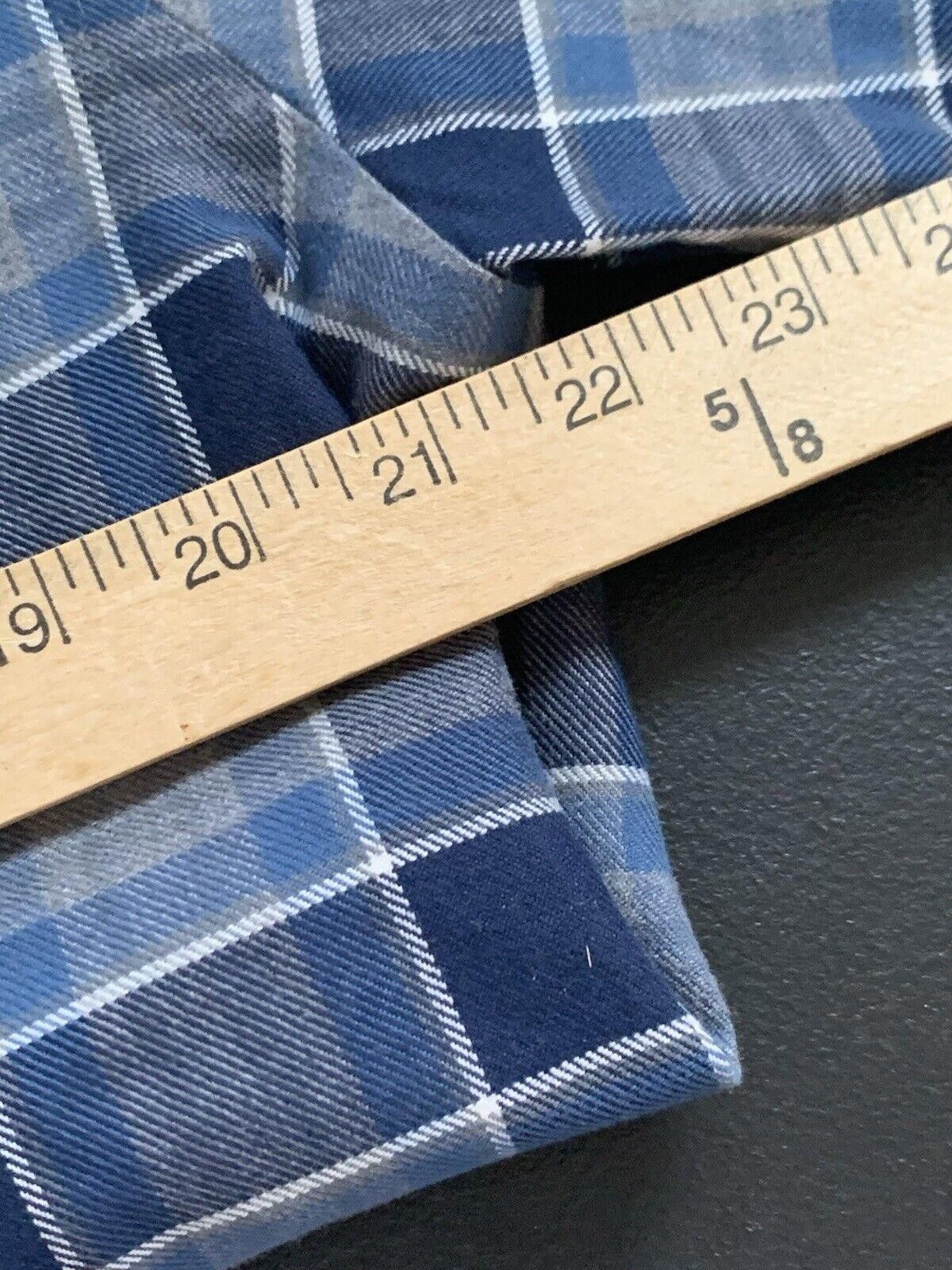 UNTUCKit Untuckit Men Plaid Gray Blue Long Sleeve Flannel Size US L / EU 52-54 / 3 - 4 Thumbnail