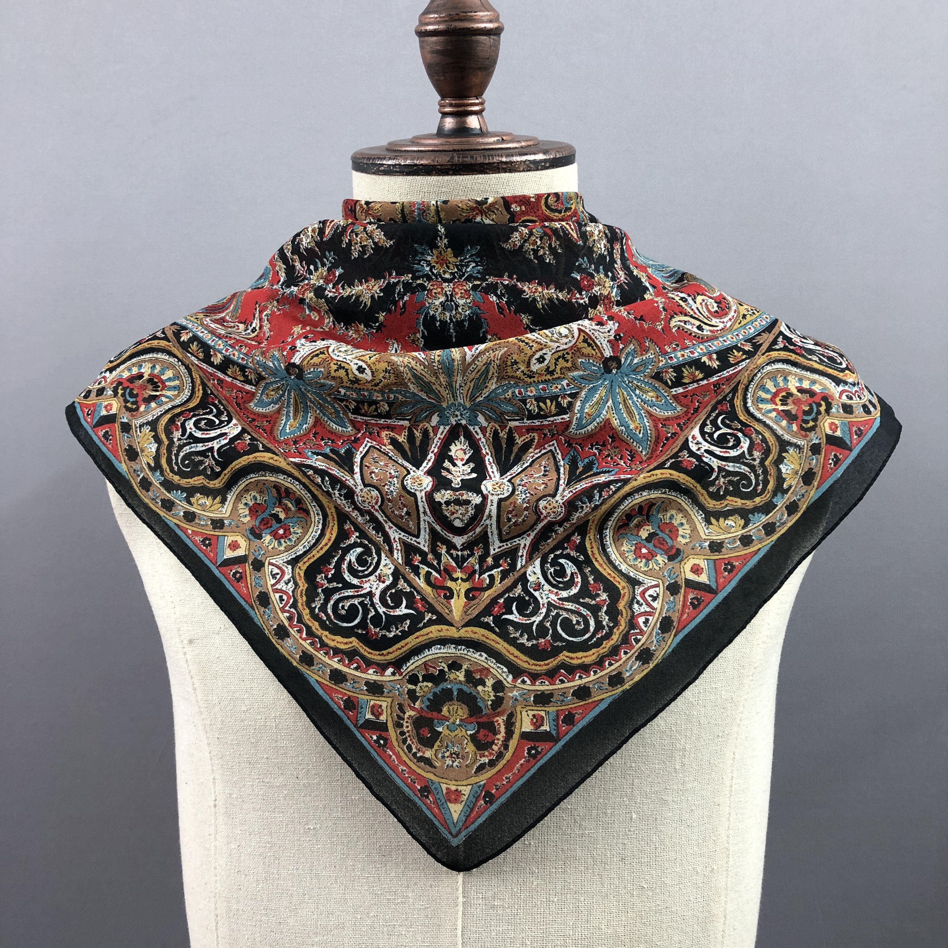 Other × Vintage Vintage Tie Rack Scarf SILK Scarf Twill Stole Wraps Scarves Size ONE SIZE - 2 Thumbnail