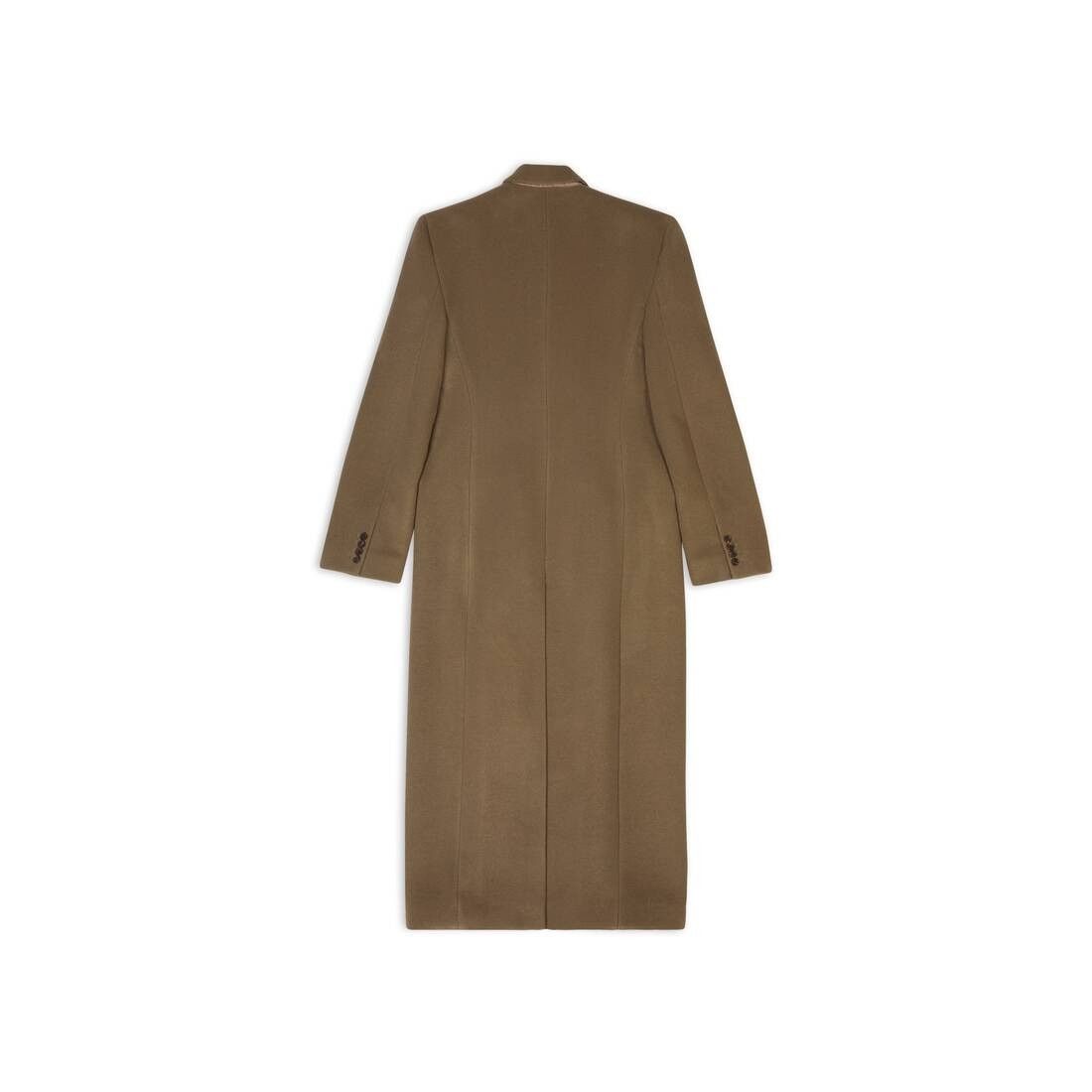 Balenciaga o1tr1nto0825 Hourglass Coat in Dark Beige Size US L / EU 52-54 / 3 - 6 Thumbnail