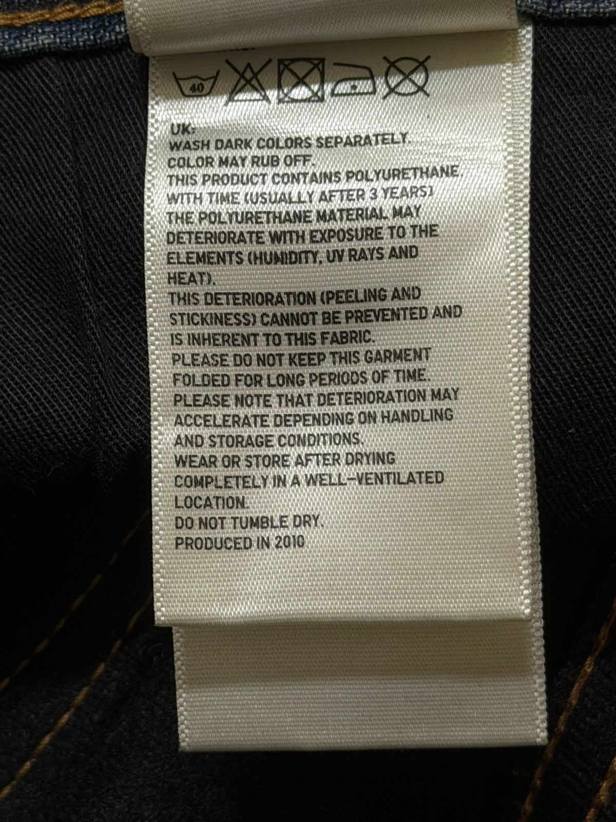 Uniqlo Vintage Y2K Japanese Uniqlo Blue Faded Whiskers Straight Leg Size US 32 / EU 48 - 6 Thumbnail