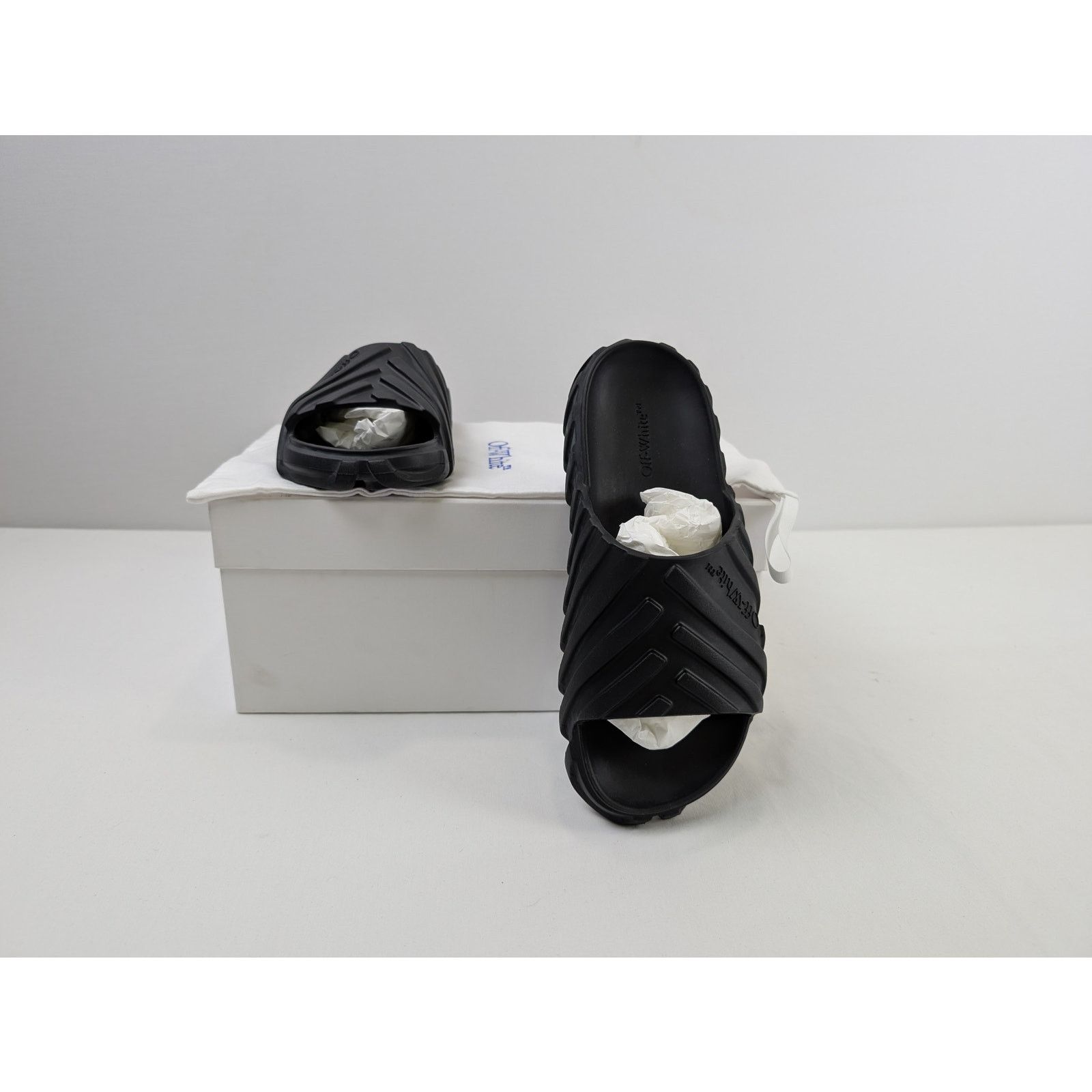Off-White o1rshd1 Exploration Sliders Slippers in Black Size US 9 / EU 42 - 17 Thumbnail