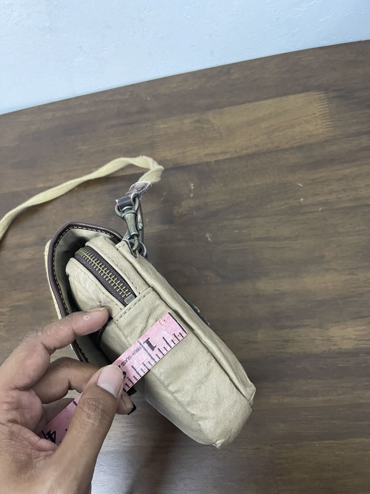 Japanese Brand × Takeo Kikuchi Unisex Takeo Kikuchi Quick Pocket Leather Crossbody bag Size ONE SIZE - 13 Thumbnail