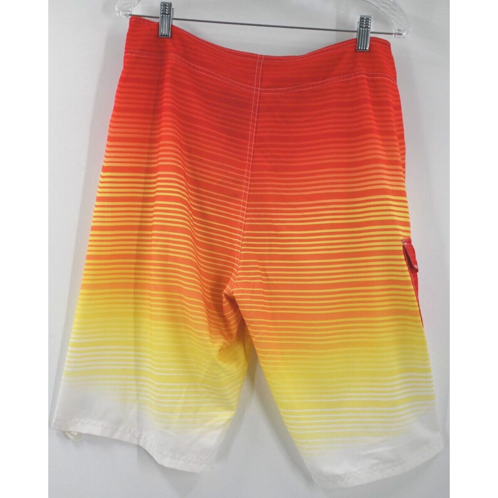 Ocean Current Ocean Current 34 Ombre Stripe Orange Unlined Board Shorts Size US 34 / EU 50 - 11 Thumbnail