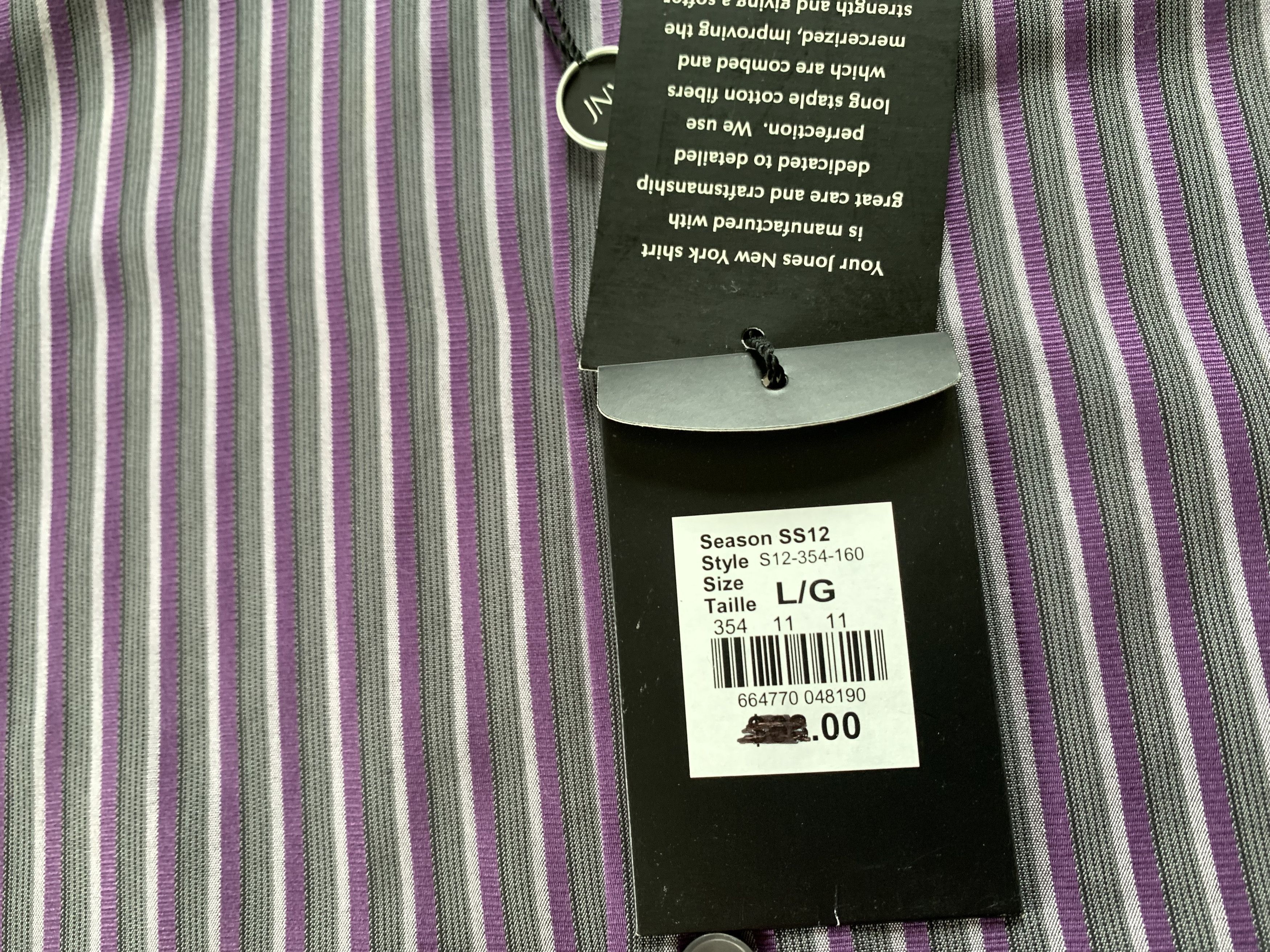 Jones New York Jones New York New Cotton Stripe Shirt Size US L / EU 52-54 / 3 - 7 Thumbnail