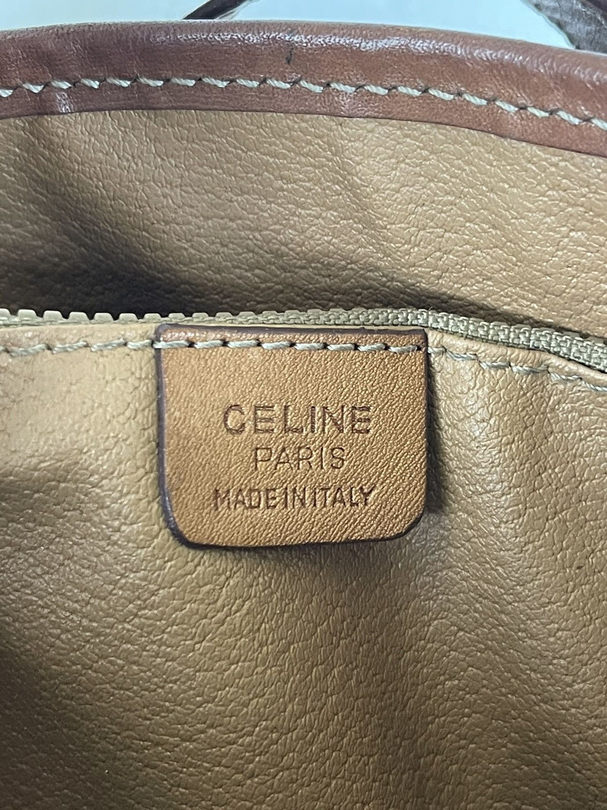 CELINE MACADAM BUCKET BAG