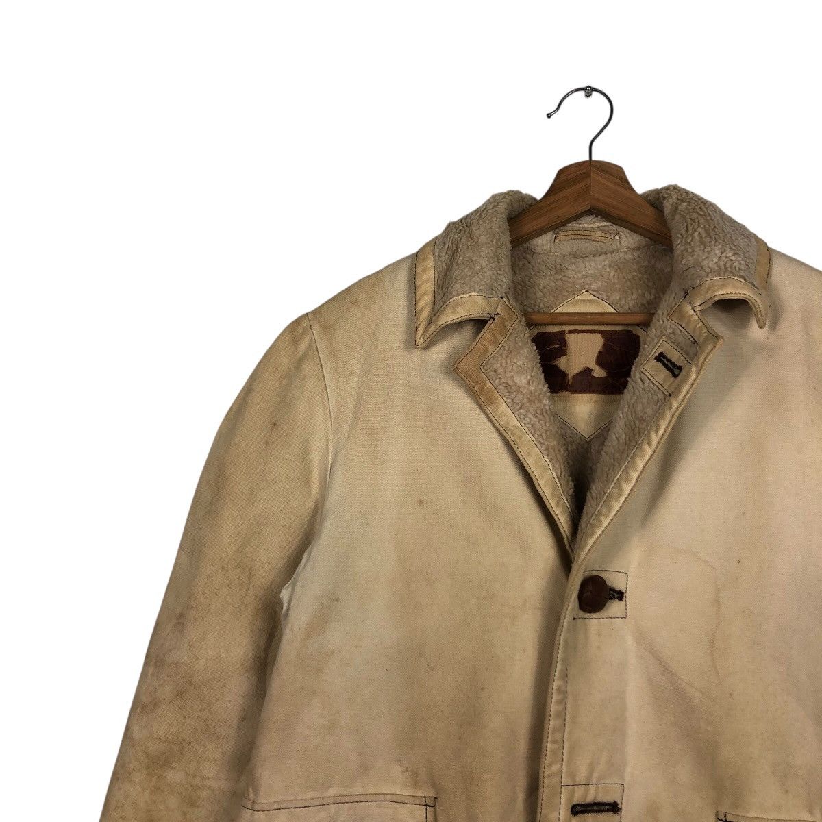 Vintage 📌Vintage Chore Work Jacket Blanket Campbell Made in Usa Size US M / EU 48-50 / 2 - 9 Thumbnail