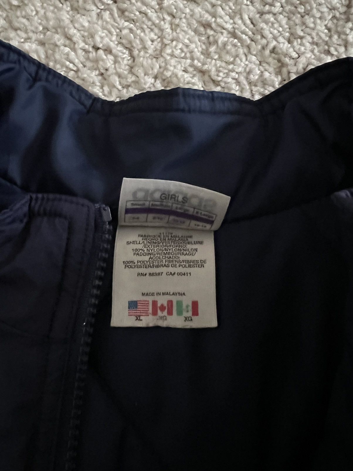 Adidas × Vintage Adidas Vintage Puffer Jacket - Blue - XL Girls Size XL / US 12-14 / IT 48-50 - 5 Thumbnail