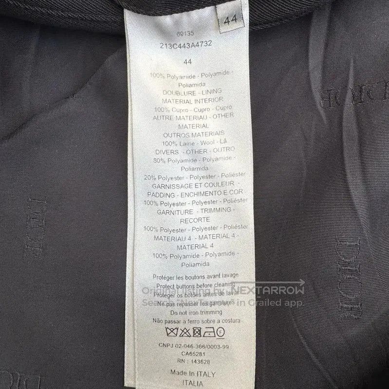Dior Dior Black Nylon Men's Long Sleeve Jacket . Size US S / EU 44-46 / 1 - 5 Thumbnail