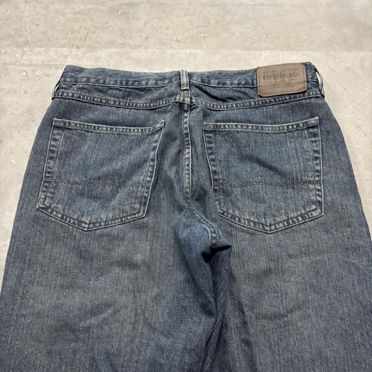 Japanese Brand × Vintage Crazy Vintage Y2K/2000s Grunge Dark Wash Bootcut Denim Jeans! Size US 32 / EU 48 - 7 Thumbnail