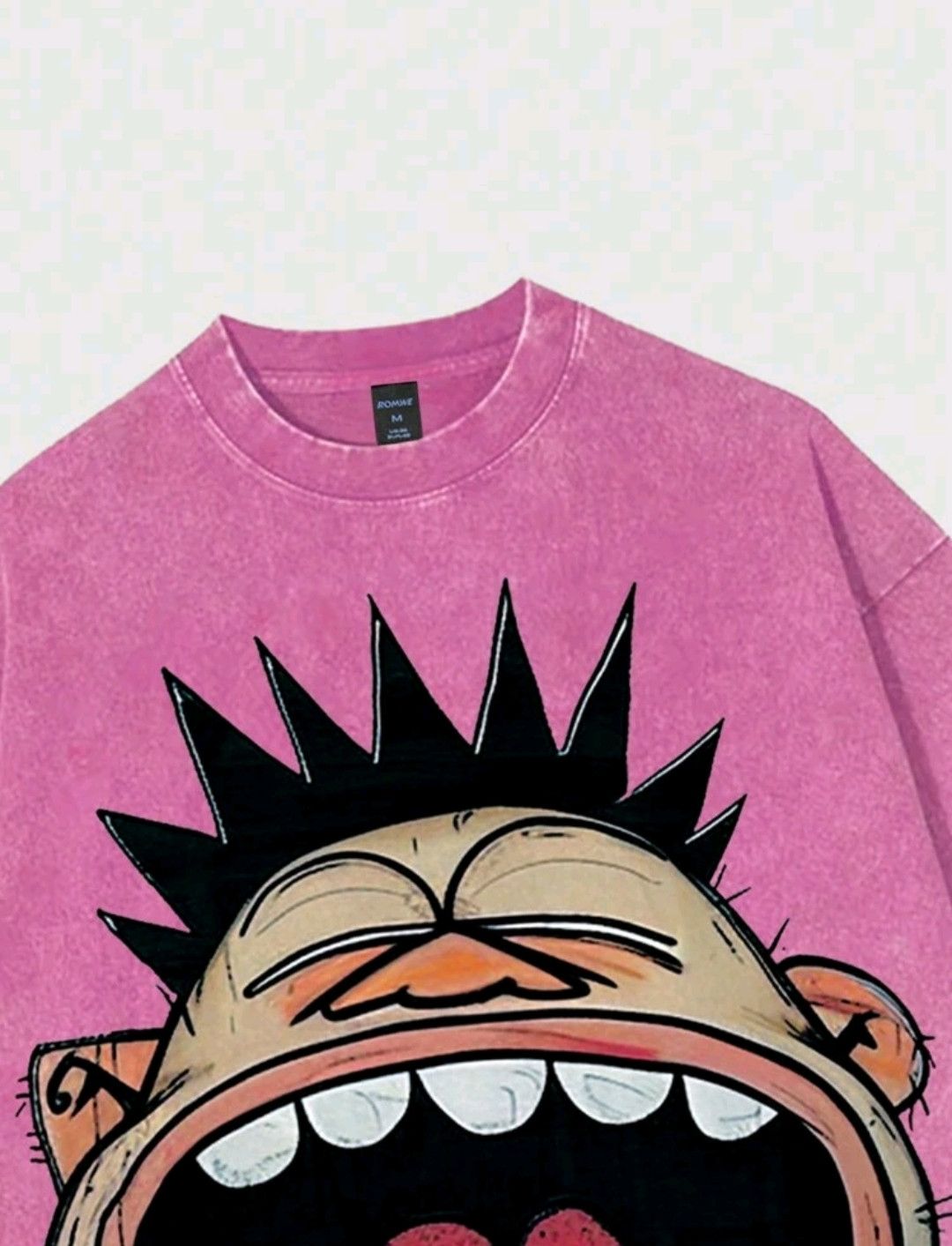 Anime Oversized Loose Cartoon Sketch Acid Wash Tee Size US S / EU 44-46 / 1 - 3 Thumbnail