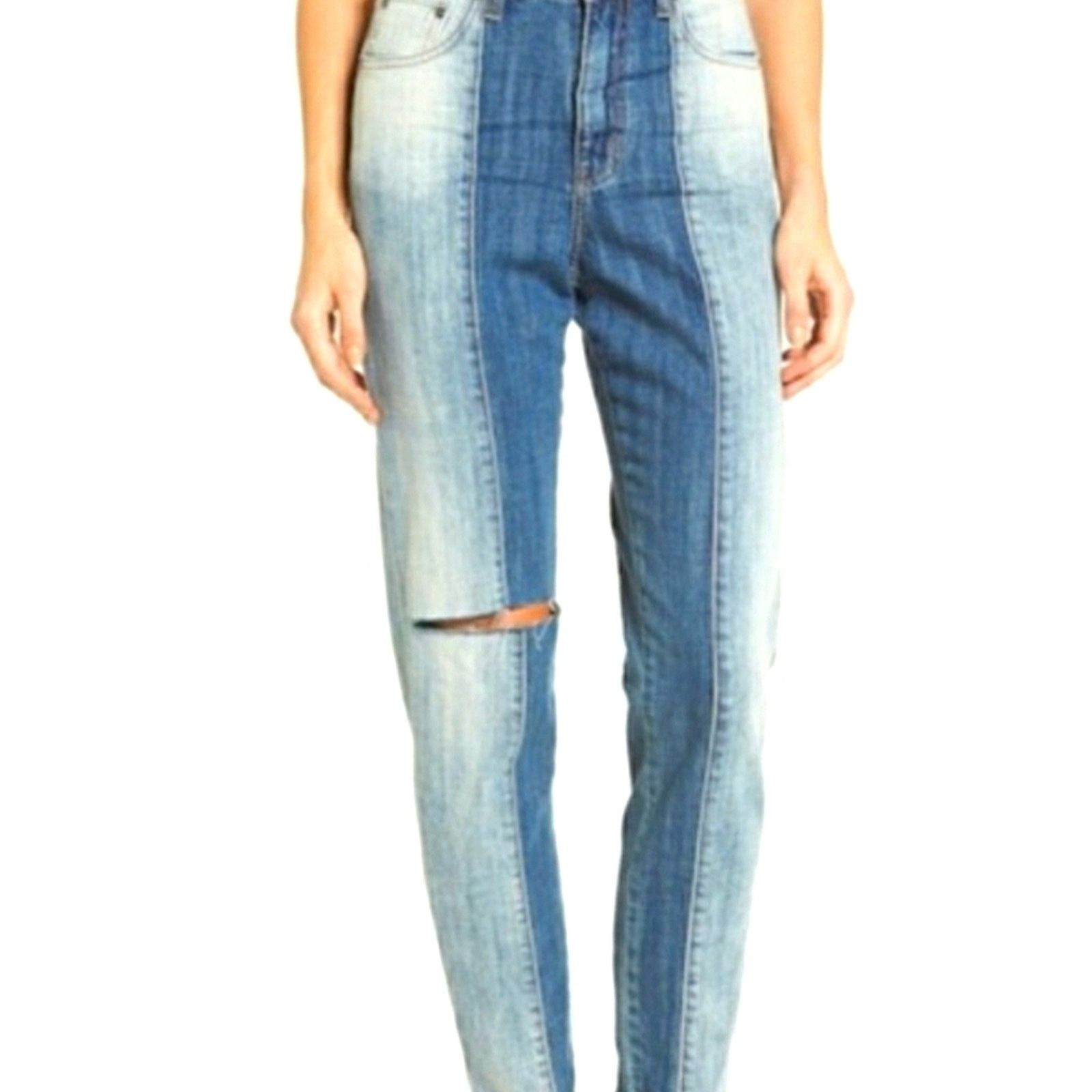 One Teaspoon One Teaspoon Jeans Legends Two Tone Raw Hem Tapered 28 Size 28" / US 6 / IT 42 - 6 Thumbnail