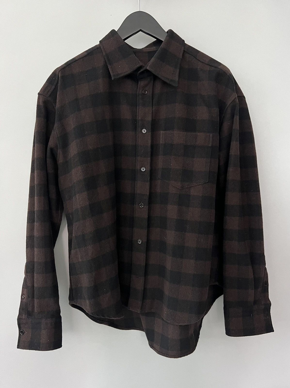 Balenciaga SS17 Oversized Shoulder Pad Checkered Flannel Shirt Size US M / EU 48-50 / 2 - 2 Thumbnail