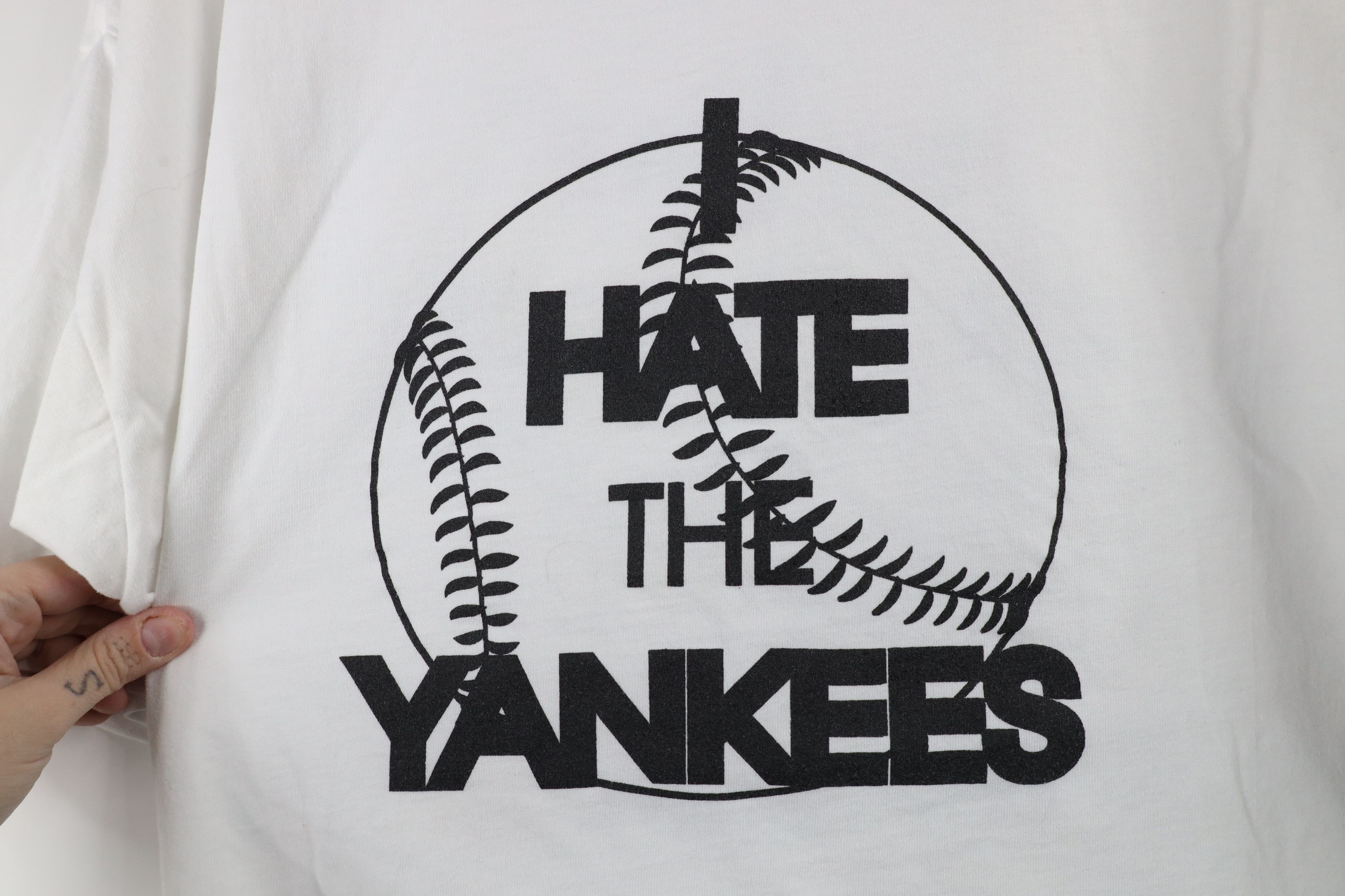 Vintage Vintage New York I Hate New York Yankees Baseball T-Shirt Size US XL / EU 56 / 4 - 12 Thumbnail