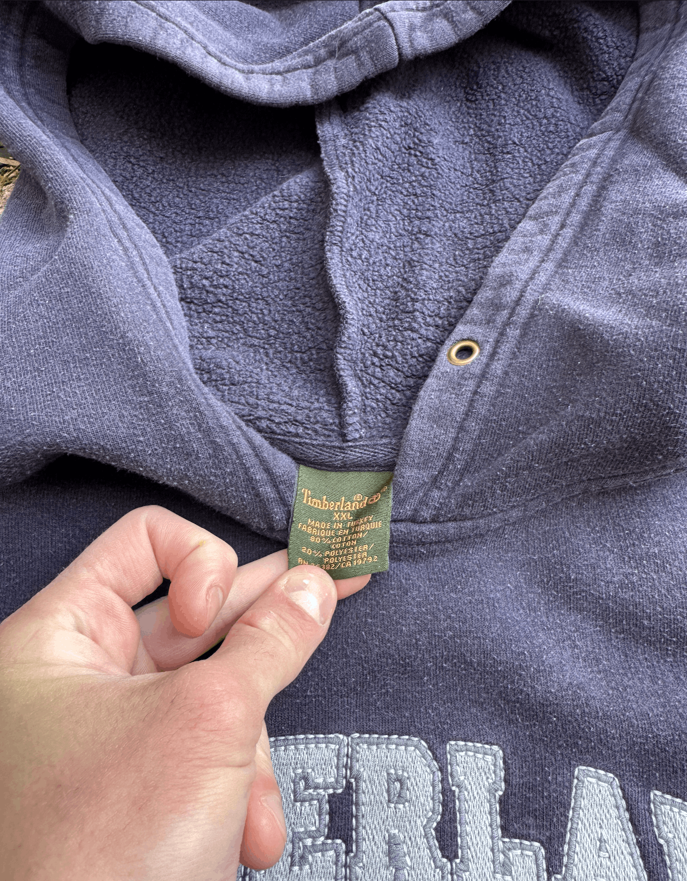 Timberland Vintage Timberland 90s Blue Hoodie Size XXL Size US XXL / EU 58 / 5 - 2 Thumbnail