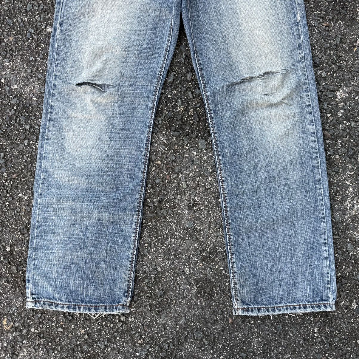 DKNY × Jean × Vintage VINTAGE DKNY JEAN RIPPEP STRAIGHT FADED DENIM PANTS Size US 33 - 2 Thumbnail
