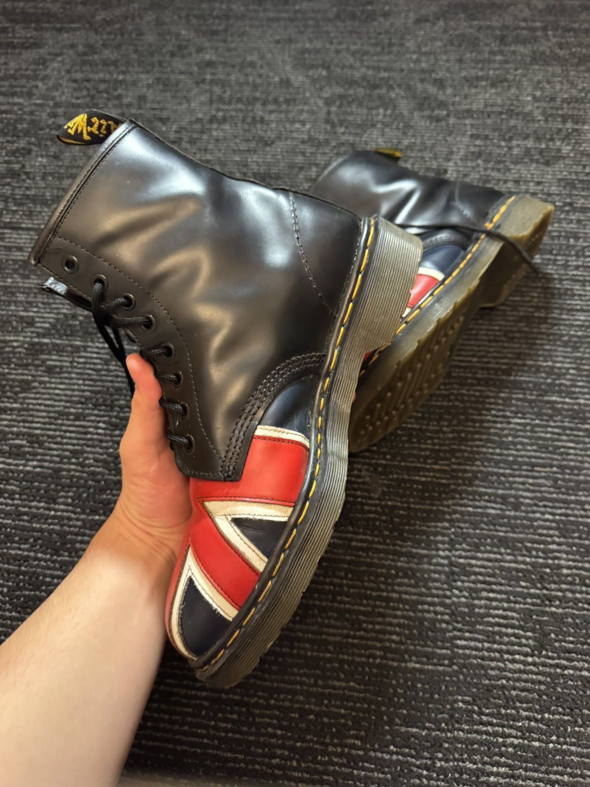 Dr. Martens Vintage Dr.Martens Union Jack Leather Boots Size US 9 / EU 42 - 6 Thumbnail