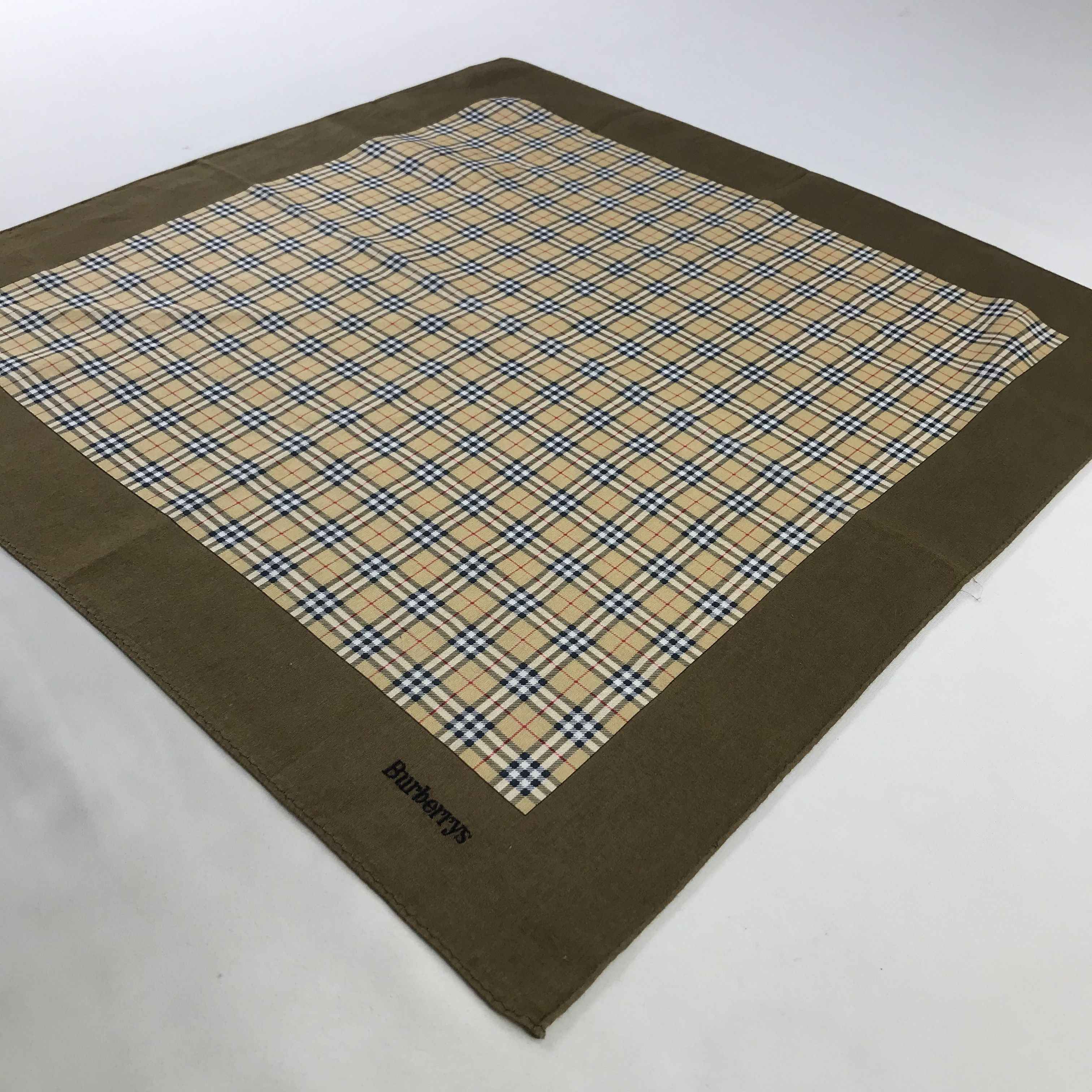 Burberry × Vintage Burberry Bandana / Handkerchief / Neckerchief - S1031 Size ONE SIZE - 2 Thumbnail