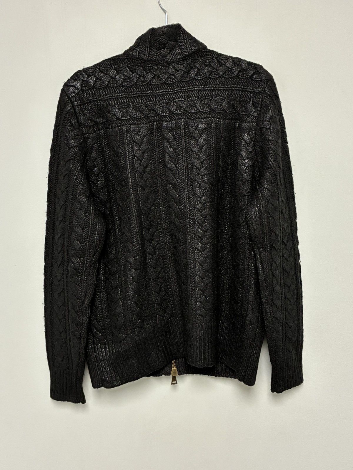 John Varvatos Foil Cable knit sweater Medium Size US M / EU 48-50 / 2 - 15 Thumbnail
