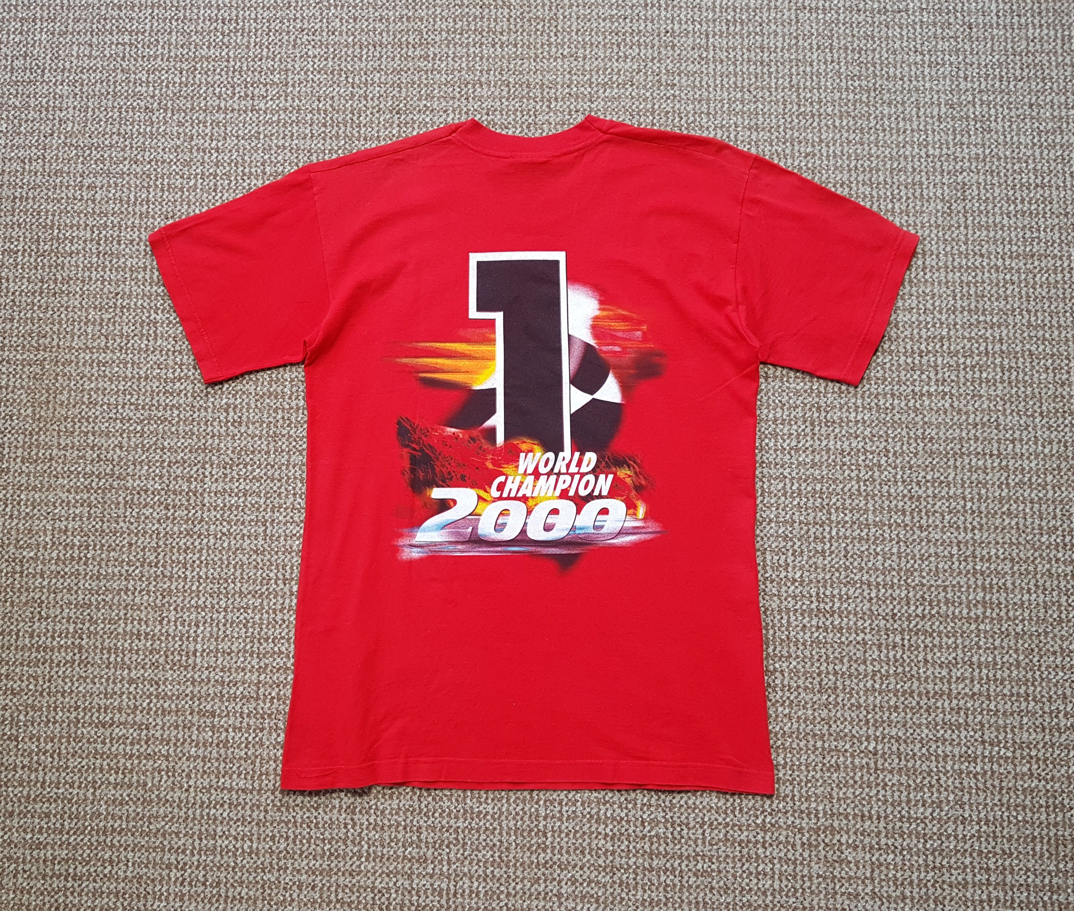 Formula 1 MICHAEL SCHUMACHER F1 2000 CHAMPION FERRARI T SHIRT Size US M / EU 48-50 / 2 - 14 Thumbnail