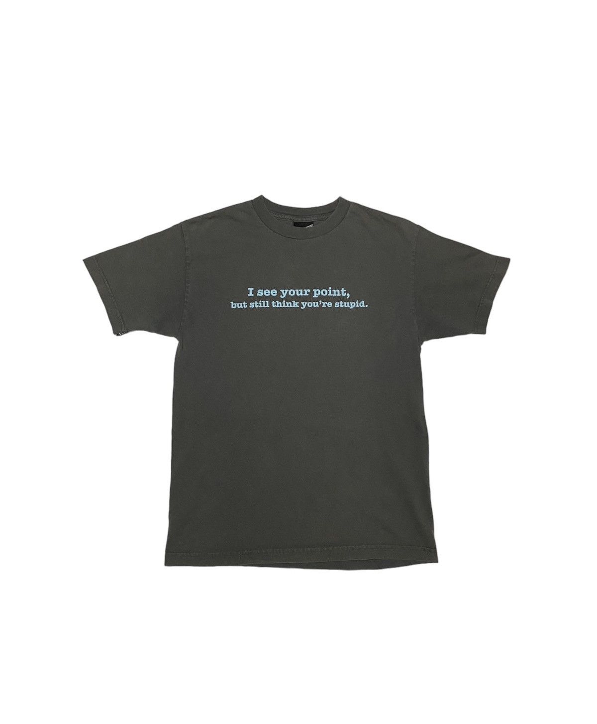Vintage Crazy Humour Grail Y2K 2000’s Top Heavy Saying Tee M Size US M / EU 48-50 / 2 - 1 Thumbnail