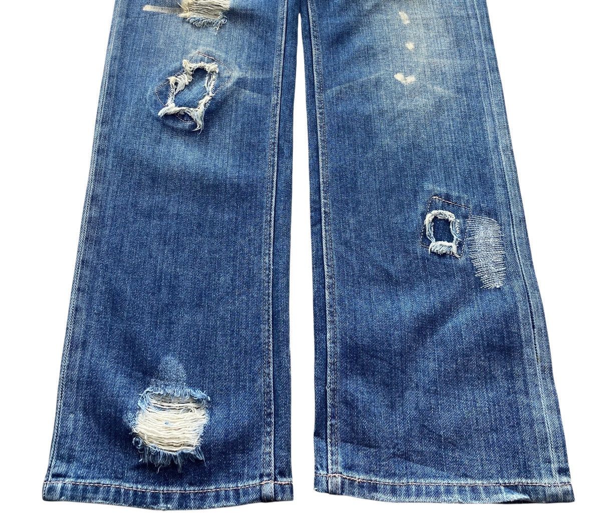 Japanese Brand Japanese Brand Faded Wash Ripped Style Straight Leg Jeans Size US 29 - 5 Thumbnail