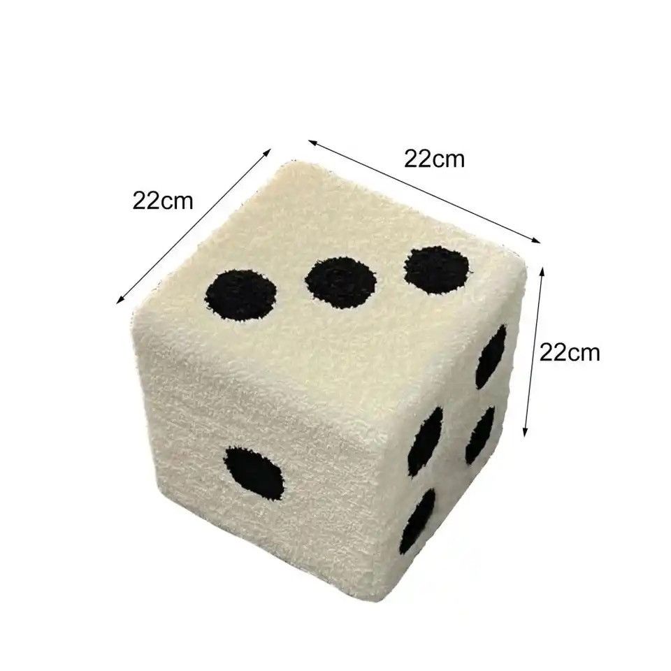 Vintage Soft Dices Stool Cubic Mobile Furniture Change Shoe Stool Size ONE SIZE - 2 Thumbnail