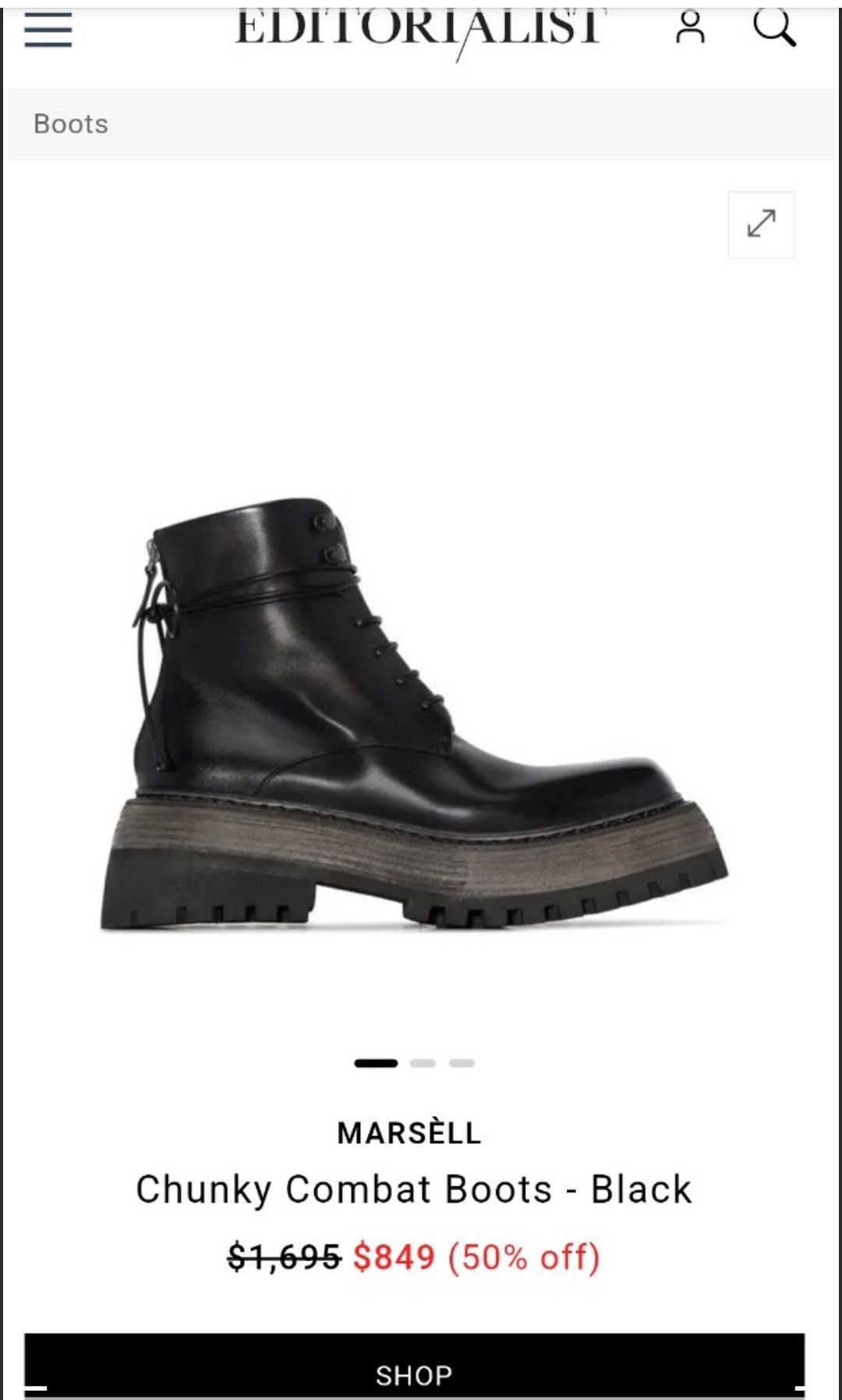 Marsell Marsèll Black Quadrarmato Boots Size US 11 / EU 44 - 16 Thumbnail
