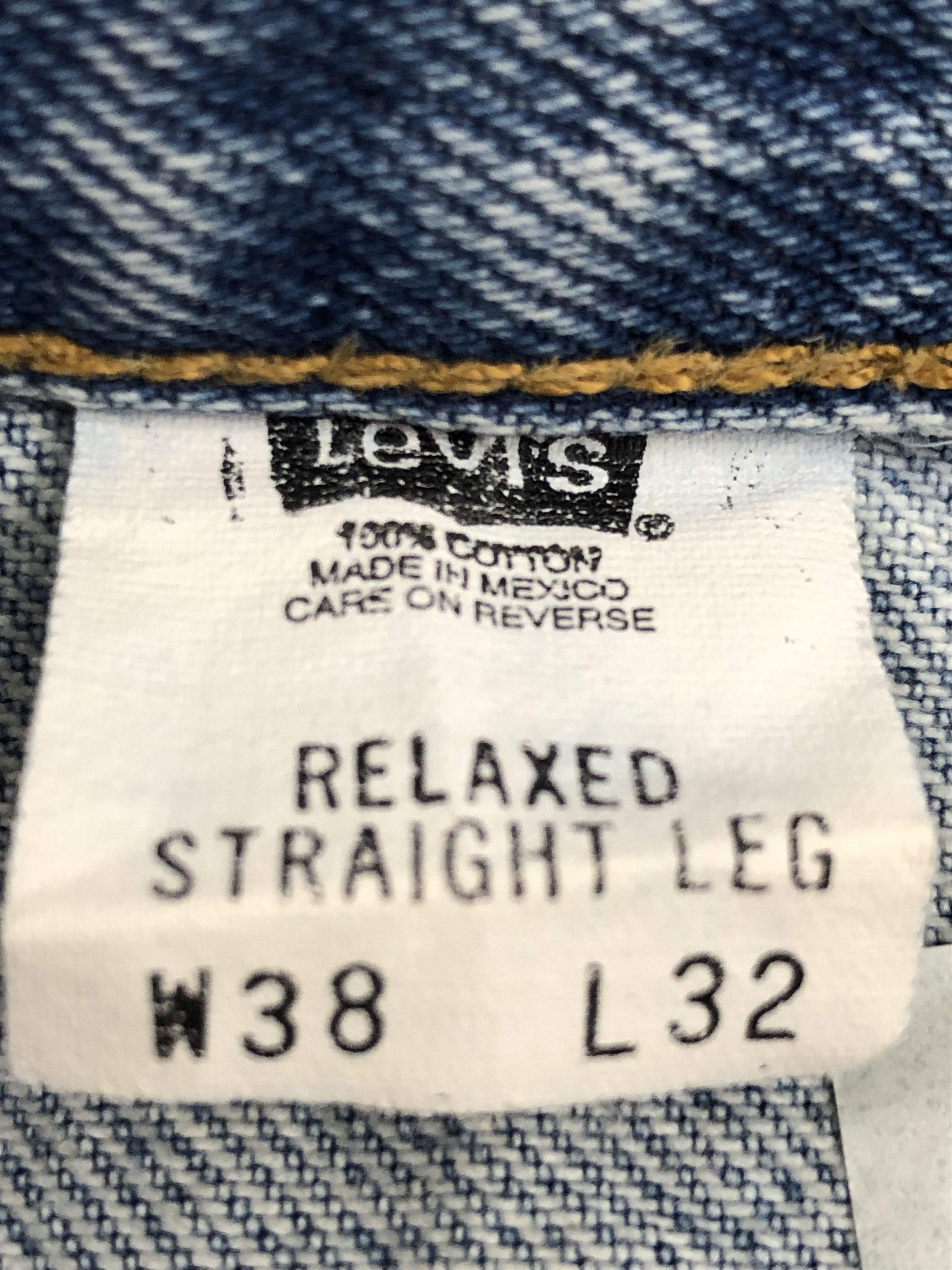 Levi's Vintage Levis 90s Faded Blue Jeans DPP0176 Size US 37 - 11 Thumbnail