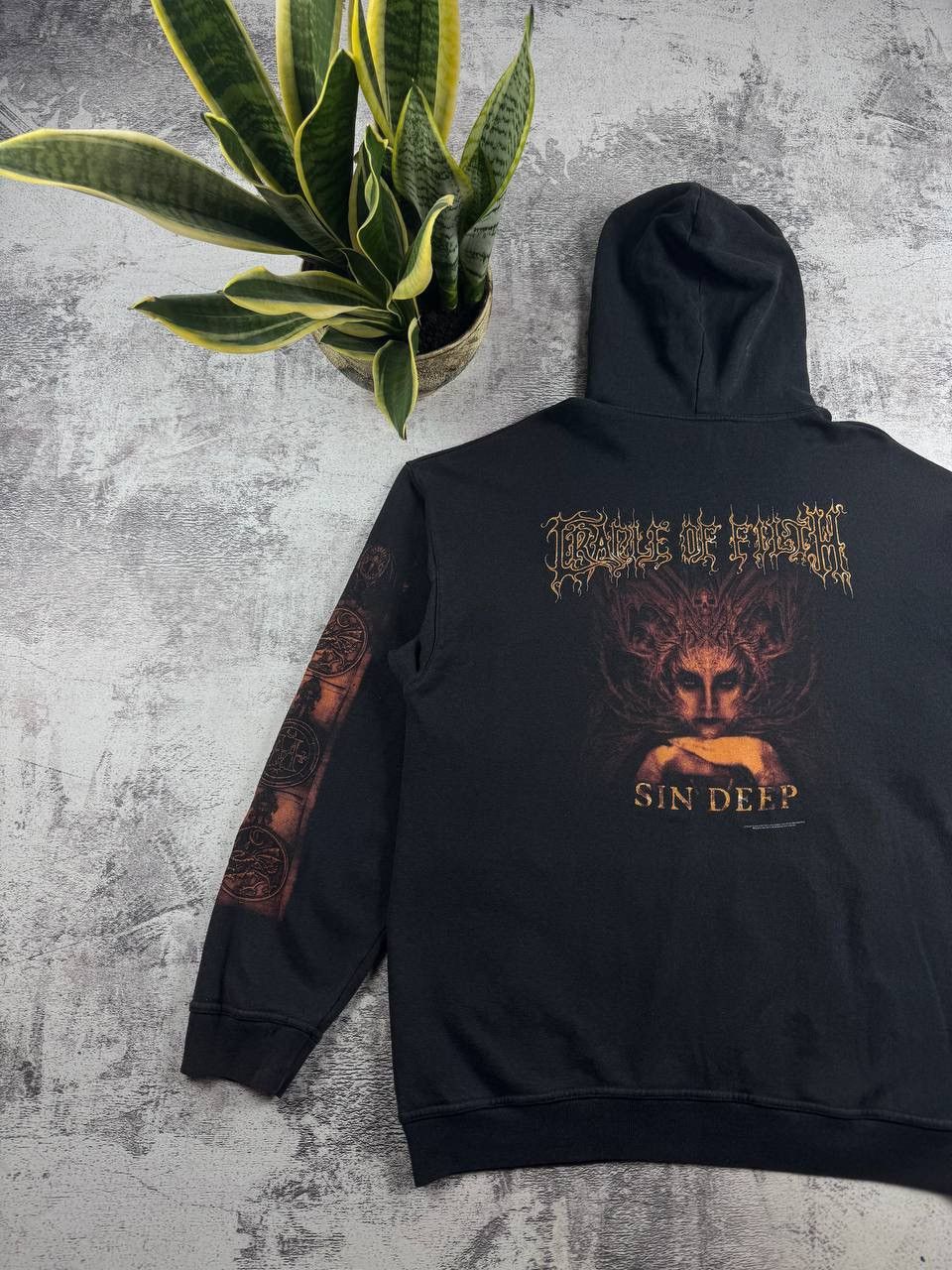 Band Tees Cradle Of Filth 2000 Sin Deep Black Men’s XL Band Tour Merch Hoodie Sweatshirt Size US XL / EU 56 / 4 - 3 Thumbnail