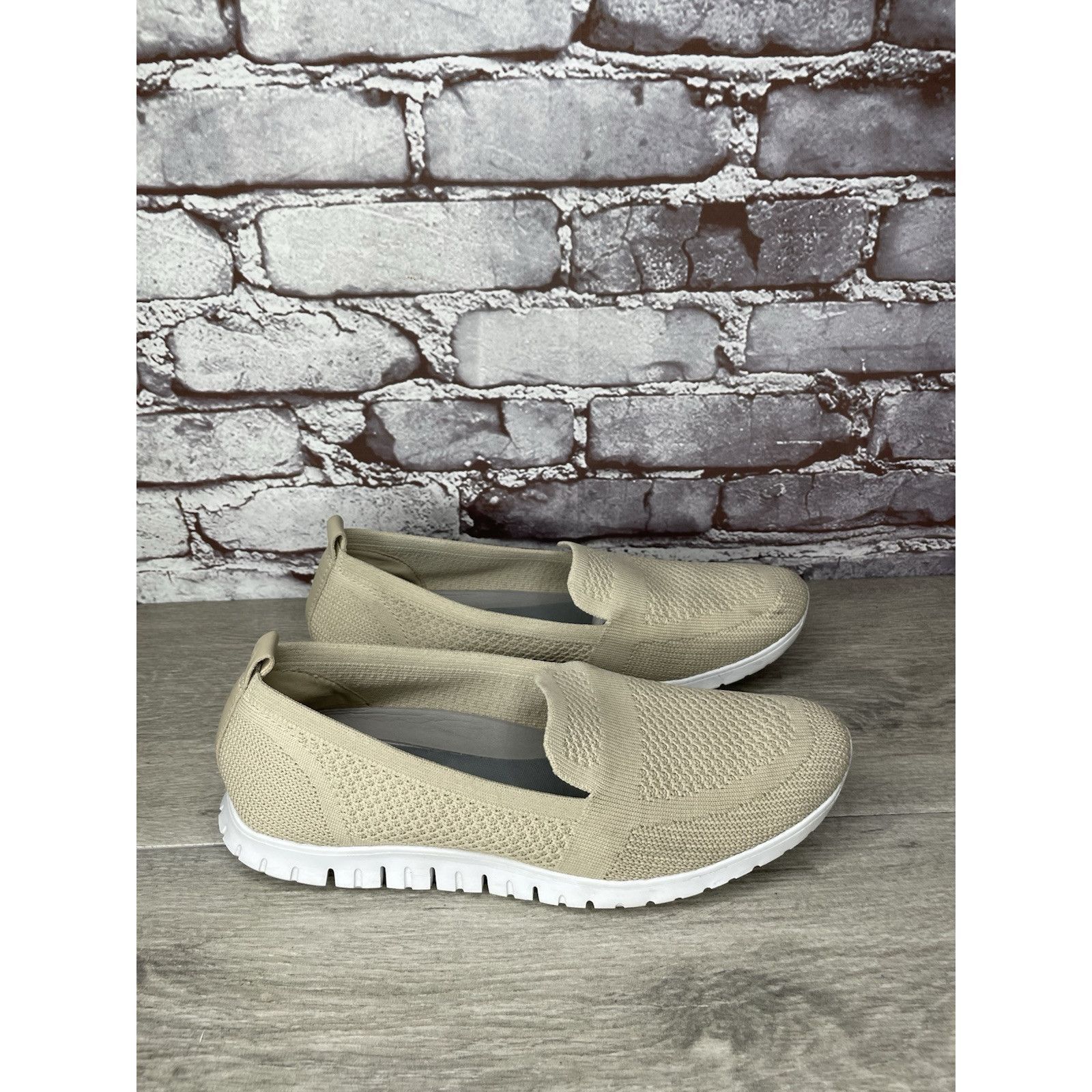 Cole Haan Cole Haan Zerogrand Stitchlite Beige Knit Slip On Sneakers W Size US 9.5 / IT 39.5 - 12 Thumbnail