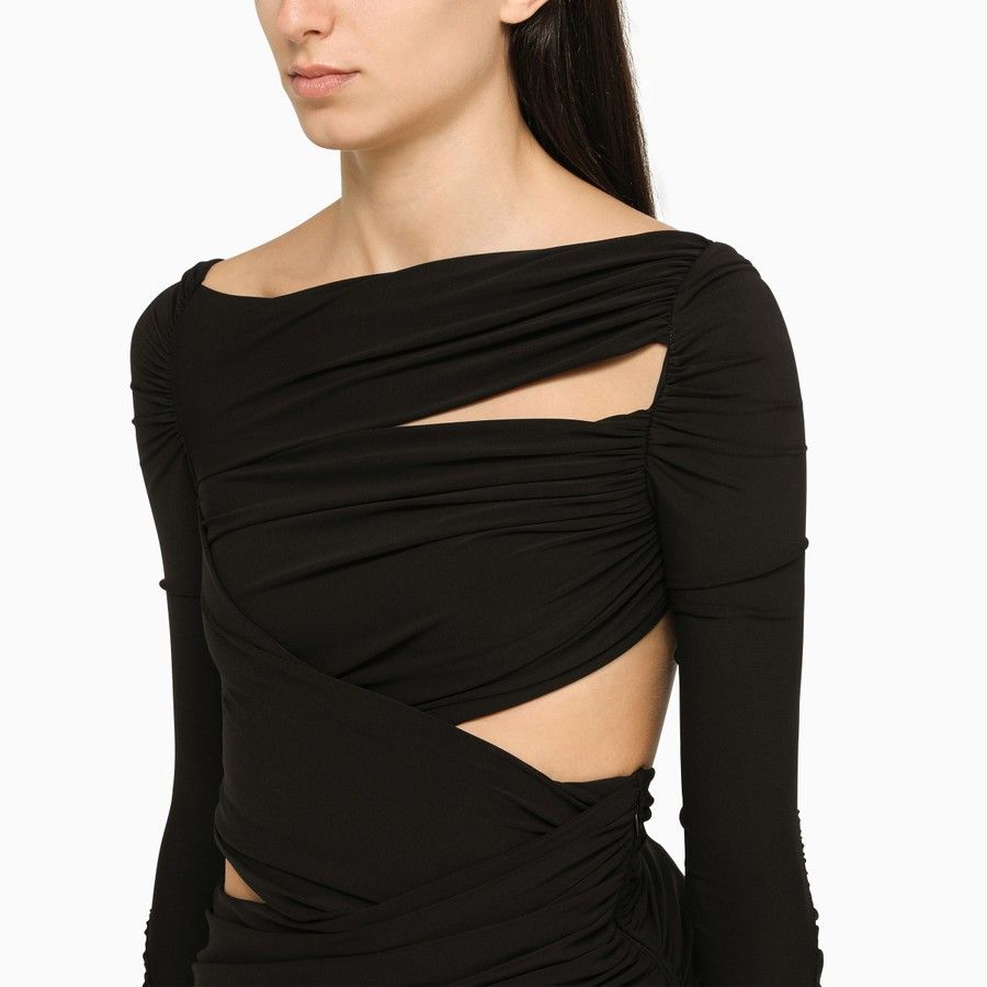 The Attico o1d2blof1024 Layered Top in Black Size XS / US 0-2 / IT 36-38 - 4 Thumbnail