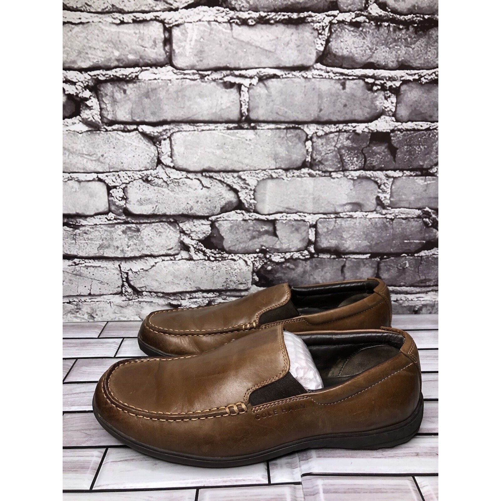 Cole Haan Cole Haan Brown Leather Slip On Casual Loafers Driving Shoes Size US 9 / EU 42 - 14 Thumbnail