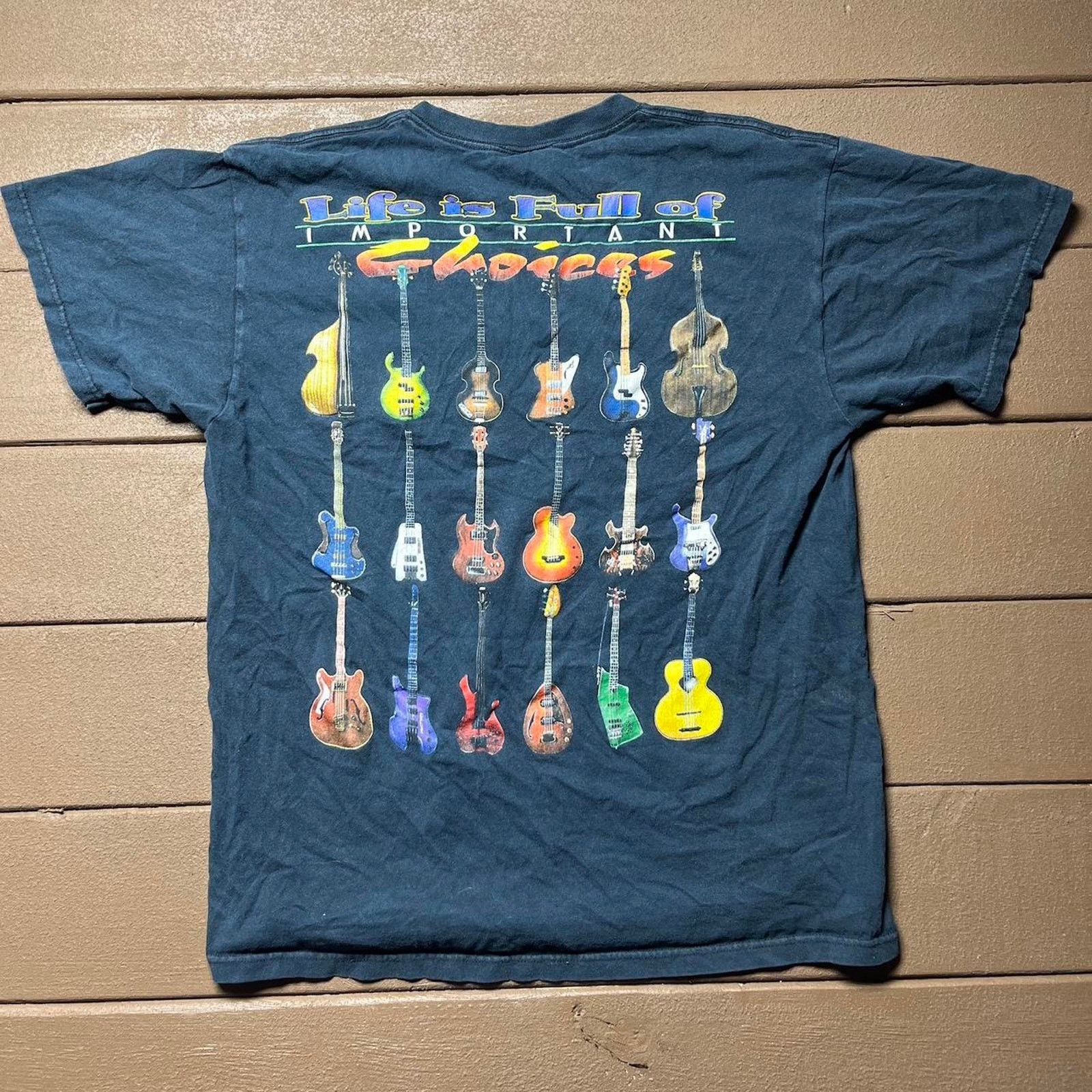 Fruit Of The Loom Vintage Life is Full of Important Choices Guitar Shirt Size US L / EU 52-54 / 3 - 1 Thumbnail