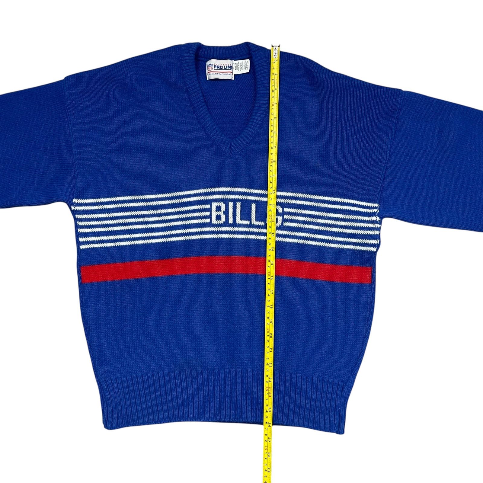 NFL VTG 90s BUFFALO BILLS CLIFF ENGLE WOOL KNIT SWEATER SIZE M Size US M / EU 48-50 / 2 - 5 Thumbnail