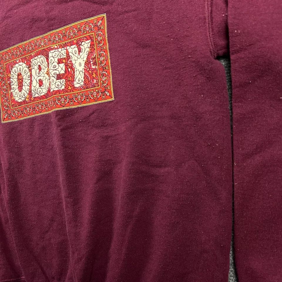 Obey × Vintage Vintage Obey Sweatshirt Adults Small Distressed Mens Size US S / EU 44-46 / 1 - 3 Thumbnail