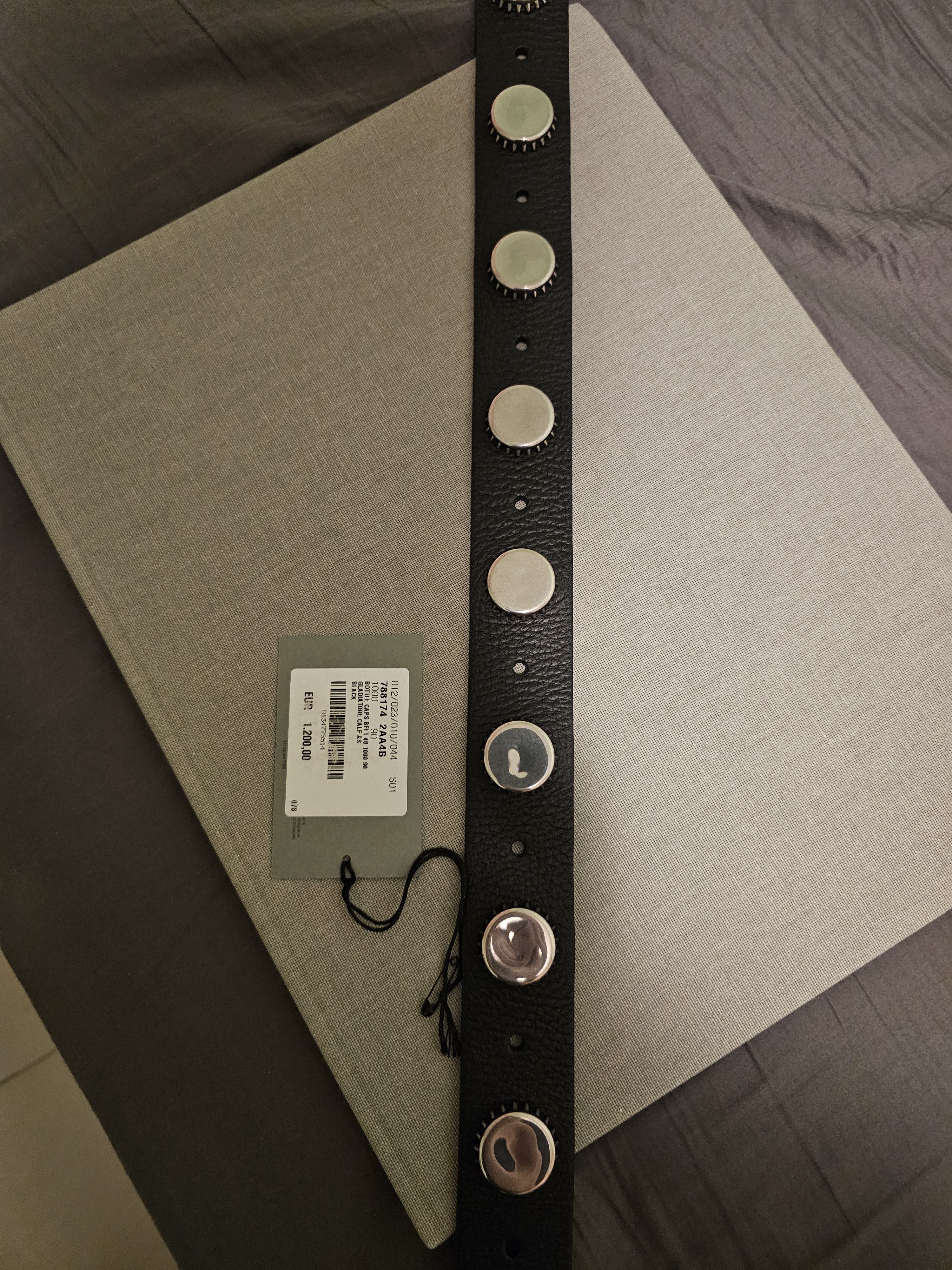 Balenciaga Balenciaga Bottle Caps Belt in Black size 90 Size 32 - 6 Thumbnail