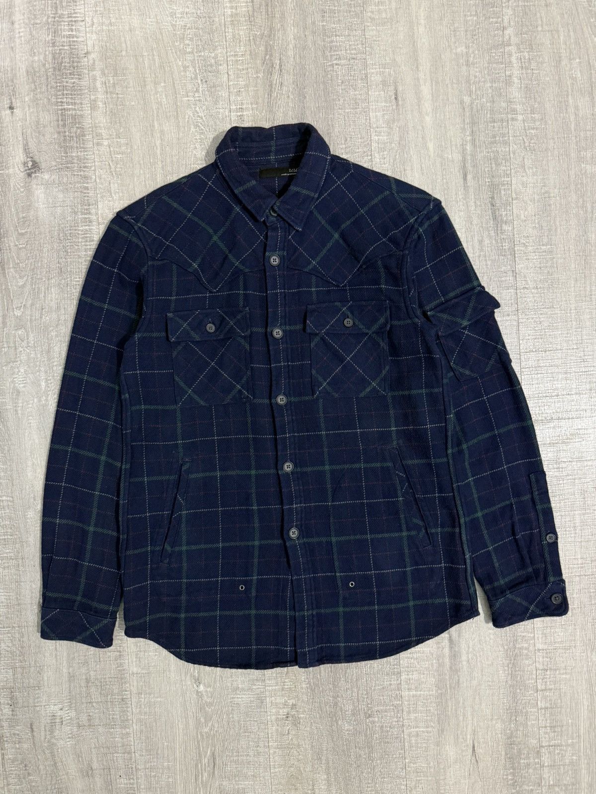 Undercover Uniqlo undercover western plaid flannel wool outer jacket Size US S / EU 44-46 / 1 - 4 Thumbnail