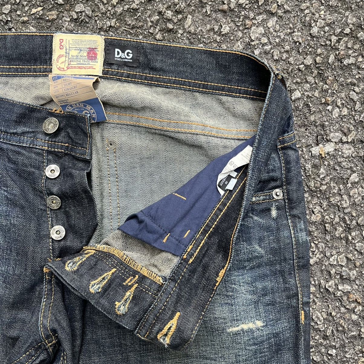 Dolce & Gabbana Y2K Vintage D&G Denim Patches Distressed Jeans Streetwear Size US 34 / EU 50 - 8 Thumbnail