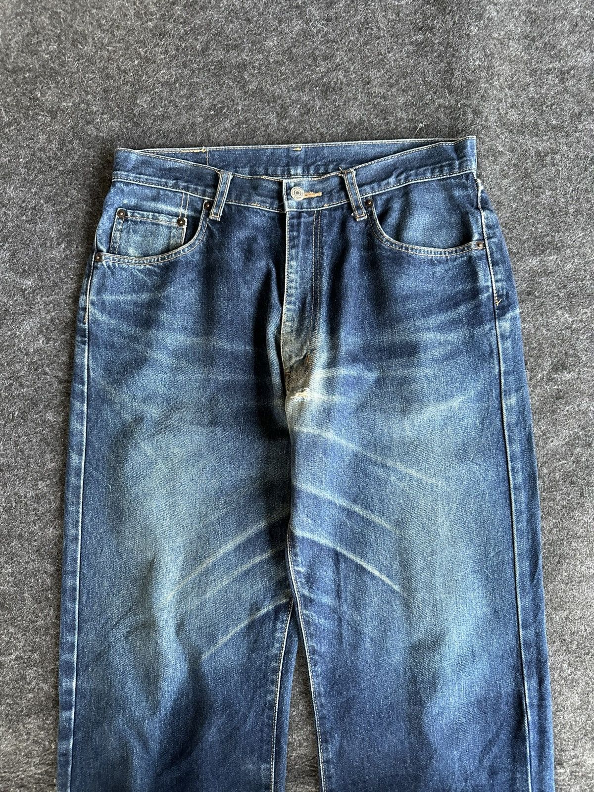Uniqlo Vintage 80s Unique Clothing Warehouse Denim W31 D520 Size US 31 - 3 Thumbnail