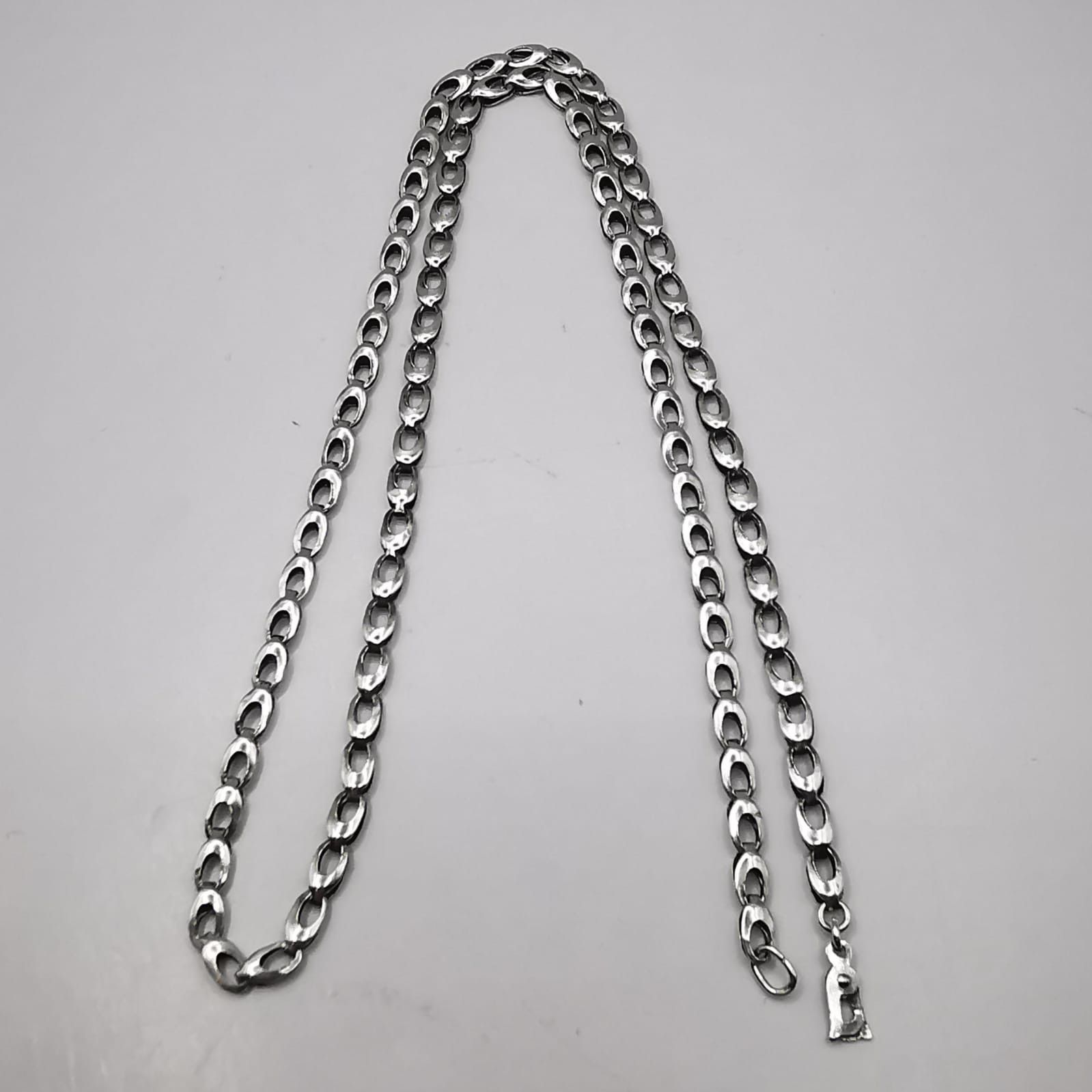 Sterling Silver Vintage Jewelry Chain,925 Sterling Silver,Signed 7,45g Size ONE SIZE - 2 Thumbnail
