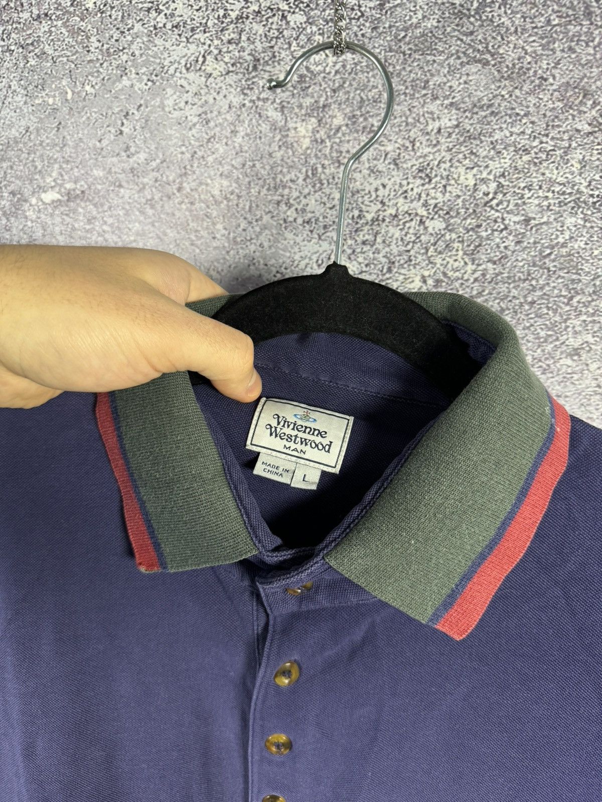 Designer × Vintage × Vivienne Westwood Vintage Vivienne Westwood 2 Krall Blue Polo Shirt Oldmoney Size US L / EU 52-54 / 3 - 5 Thumbnail