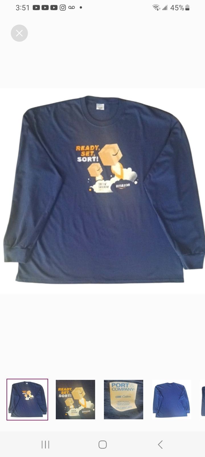 Other Sorting Saturday×Amazon READY, SET, SORT Long-Sleeve T-Shirt Size US XXL / EU 58 / 5 - 1 Thumbnail