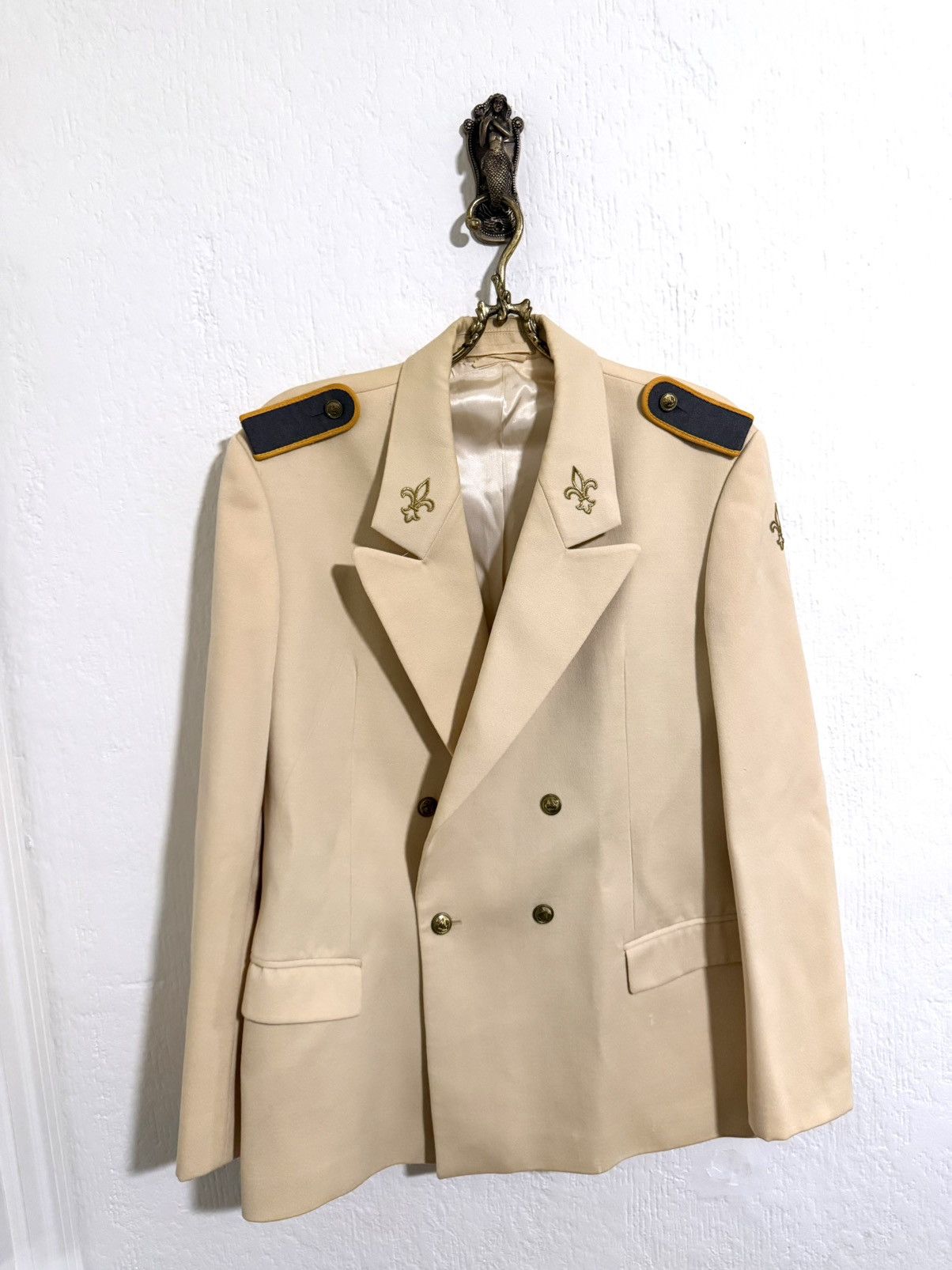 Vintage Vintage double breasted fleur de lis napoleon blazer jacket Size US XL / EU 56 / 4 - 1 Thumbnail