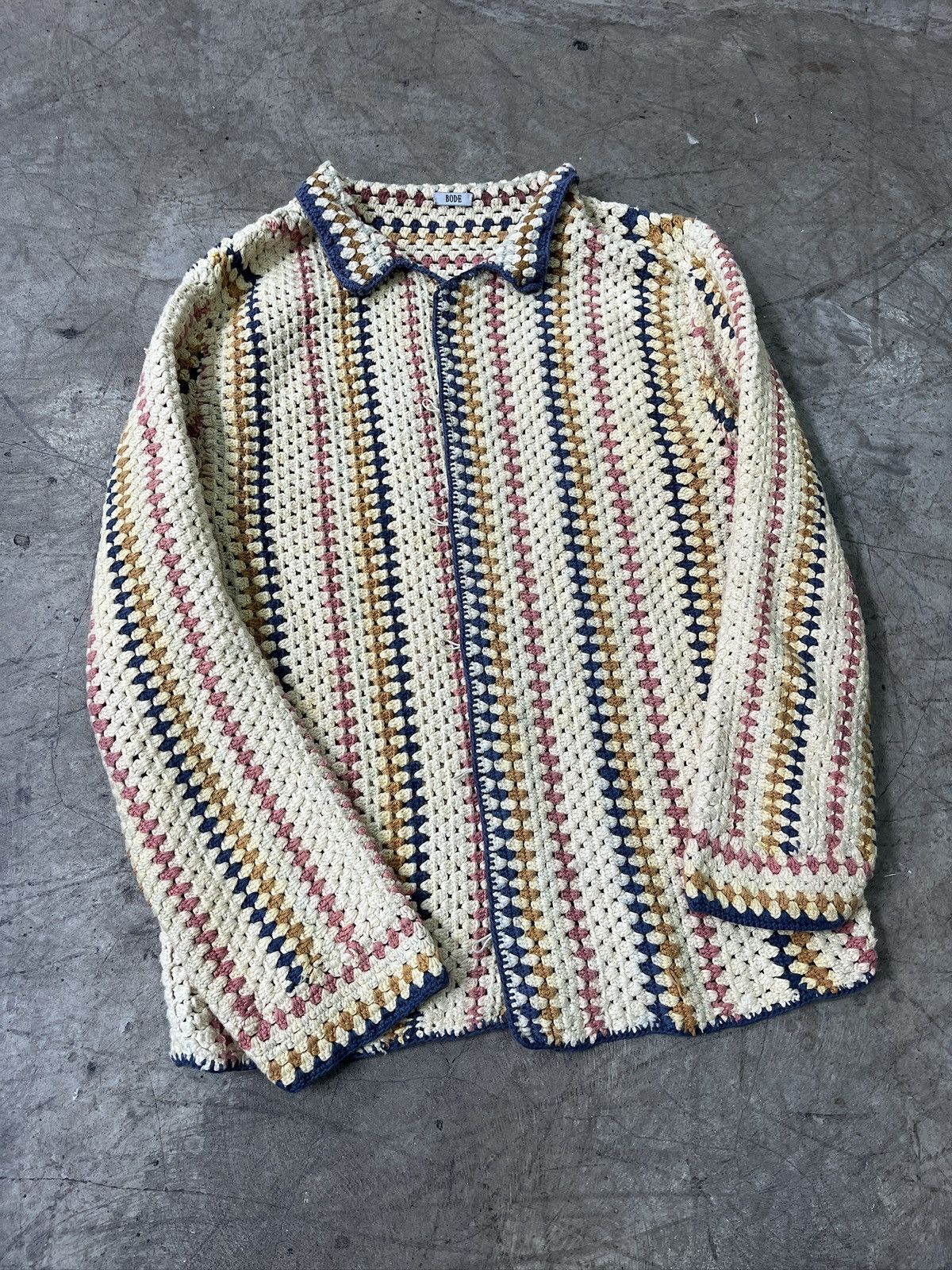 Bode Bode Crochet Button Up Shirt (unisex) Size US M / EU 48-50 / 2 - 3 Thumbnail