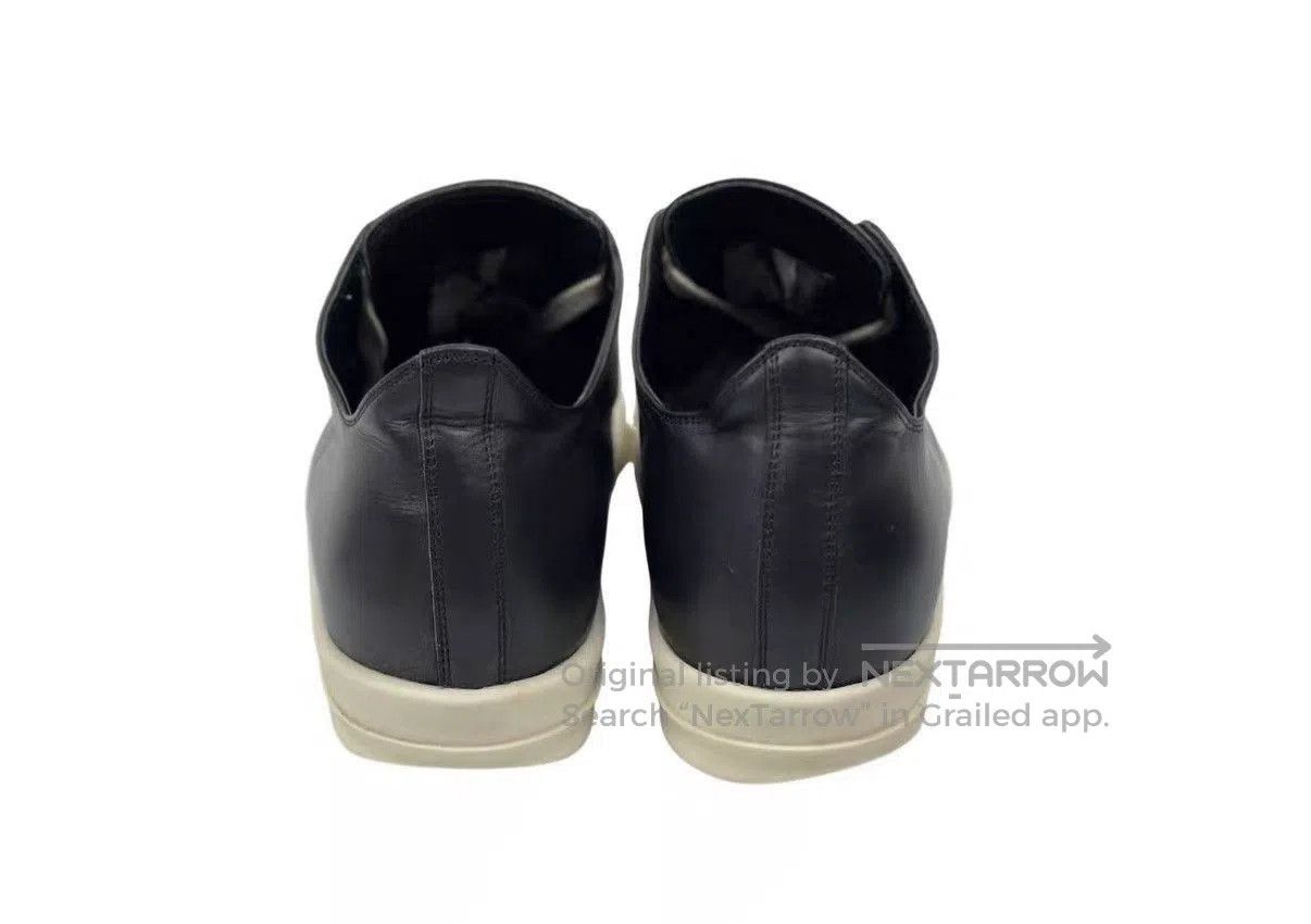 Rick Owens Black Low-Top Leather Sneakers. Size US 8 / EU 41 - 4 Thumbnail