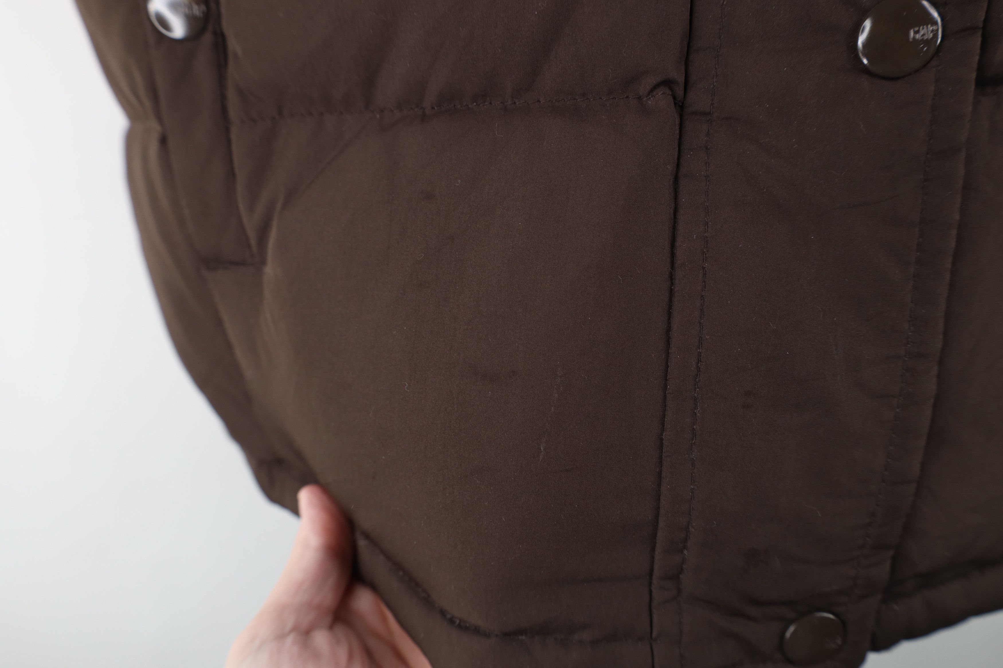 Gap Vintage 90s Y2K Gap Duck Down Puffer Vest Jacket Brown Size S / US 4 / IT 40 - 7 Thumbnail