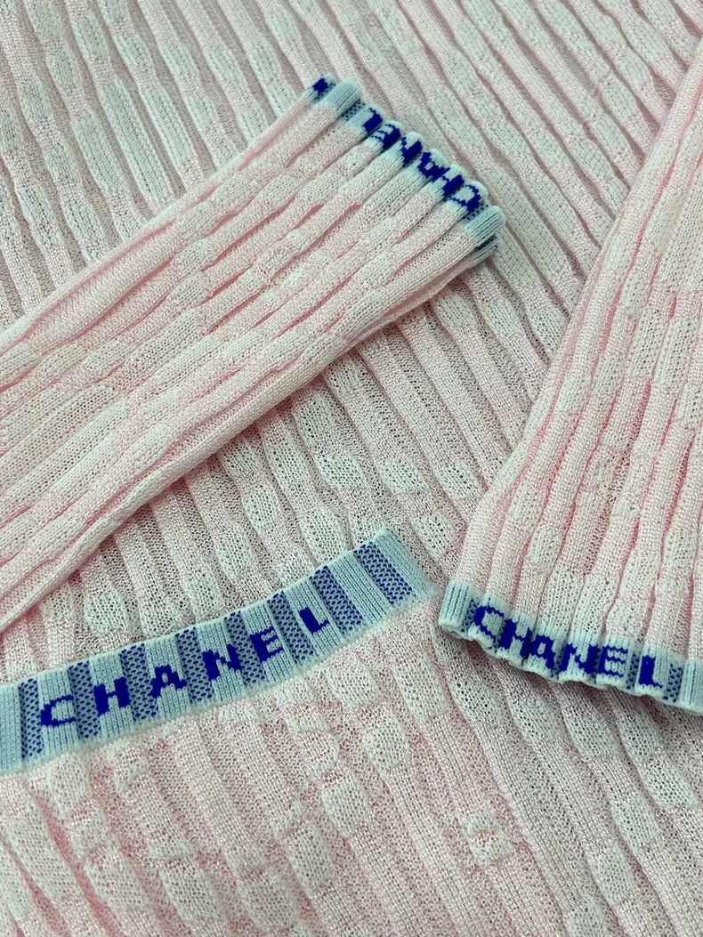 Chanel Chanel 24S pink knitted dress Size XXS / US 00 / IT 34 - 6 Thumbnail