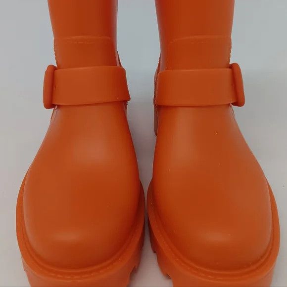Jimmy Choo Jimmy Choo Yael Orange Biodegradable Rubber Rain Boots- 36 Size US 6 / IT 36 - 9 Thumbnail